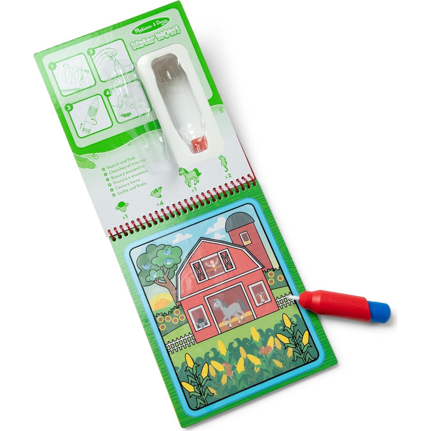 Melissa & Doug Water Wow! Granja - Libro de Pintura Infantil