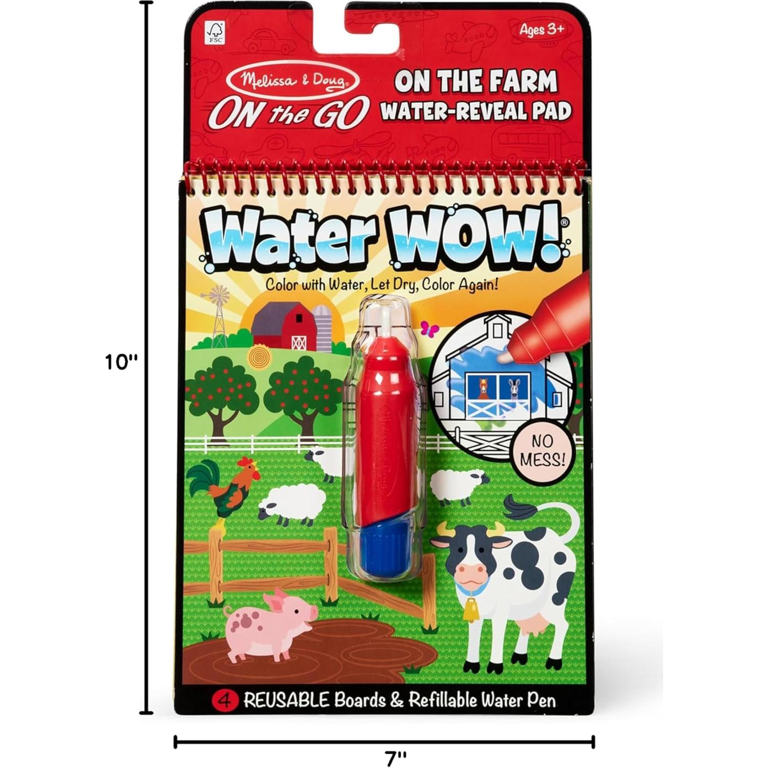 Melissa & Doug Water Wow! Granja - Libro de Pintura Infantil