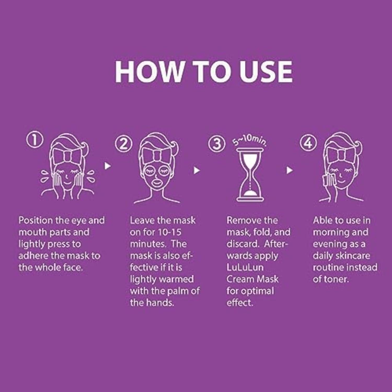 Mascarilla Facial Lululun Anti Envejecimiento 7 Piezas