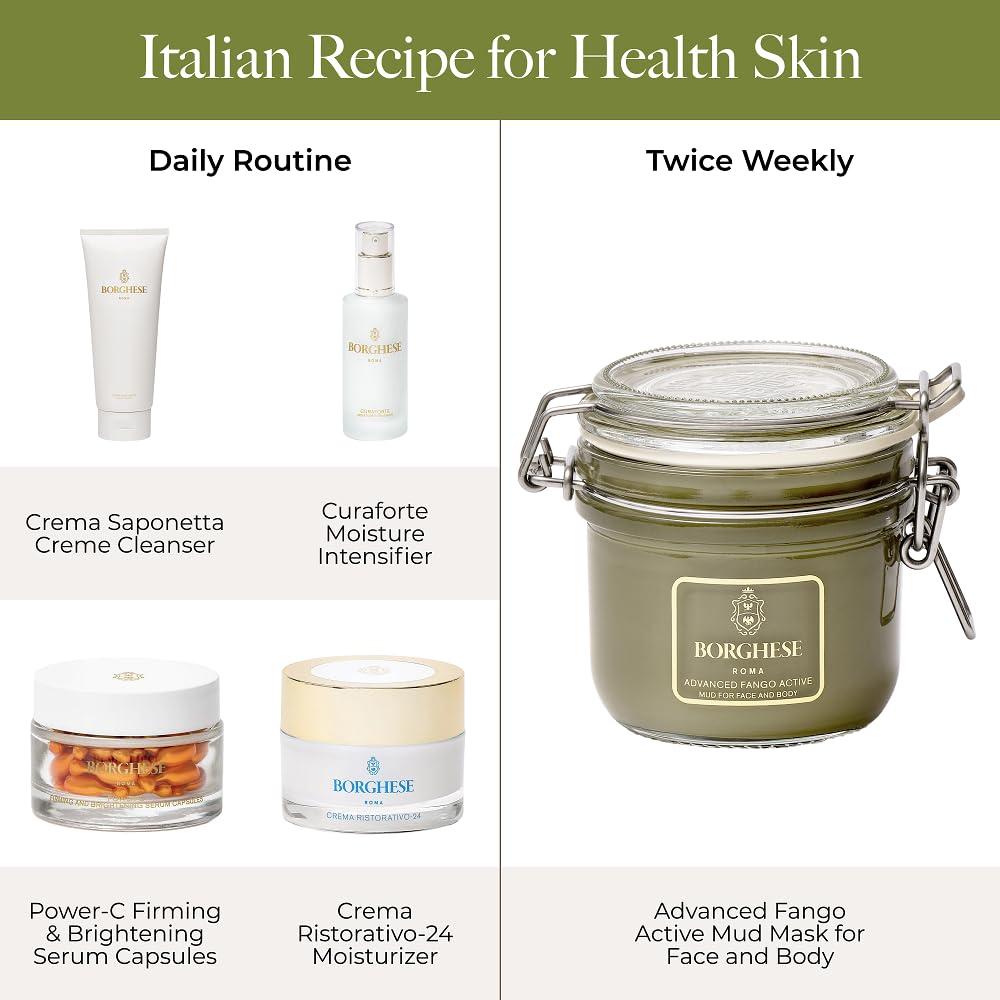 Crema Hidratante Facial Borghese 24h Algas Vitamina E 90g