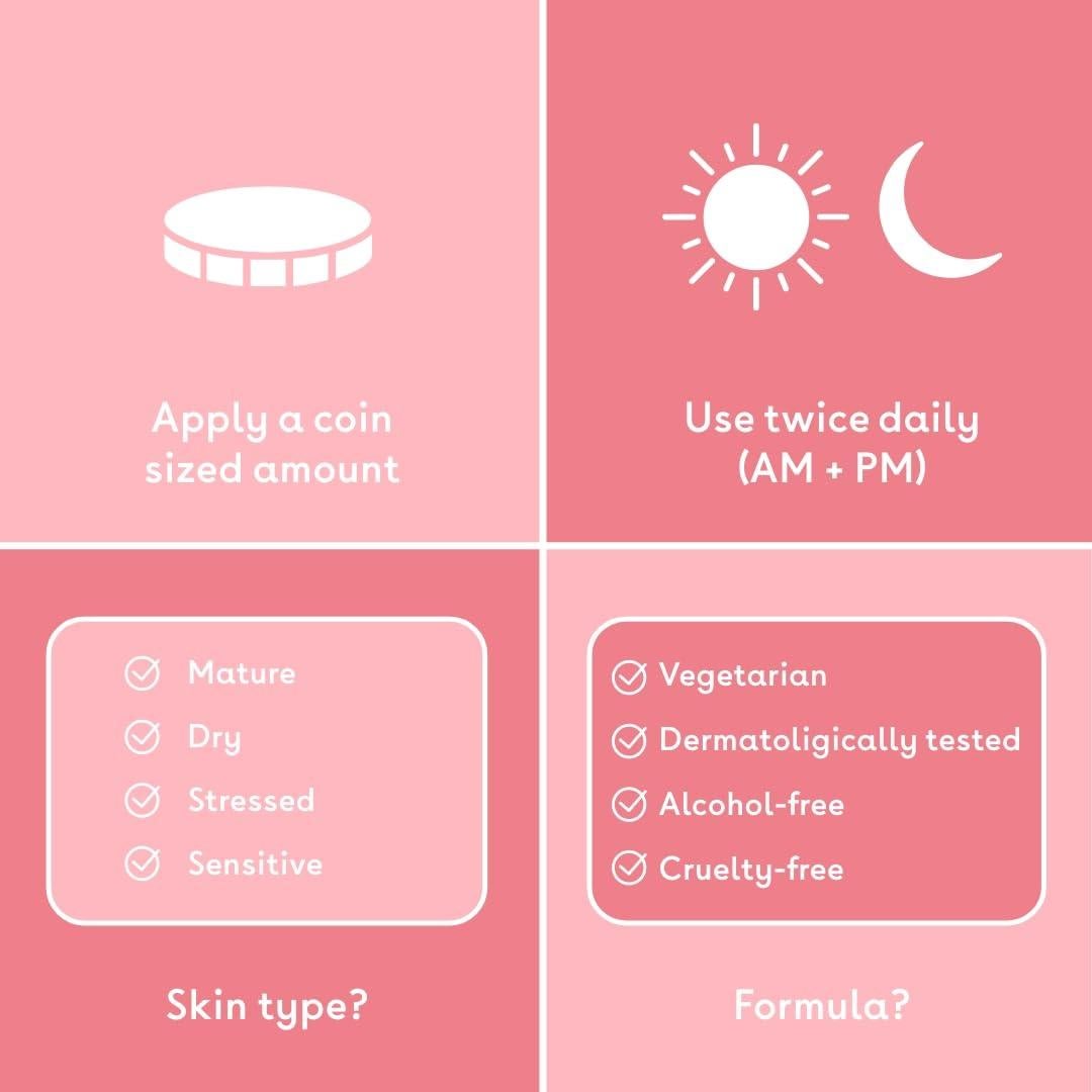 Crema Facial de Colágeno Vegetariana Q+A 53 ml - Hidratante