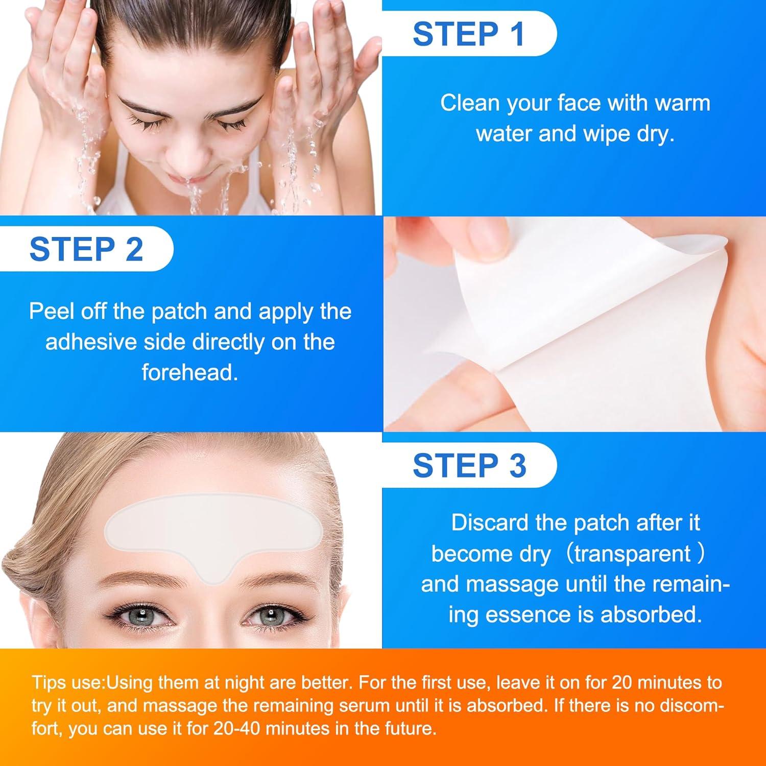 Parches Antienvejecimiento Auteek para Arrugas en la Frente 20pcs