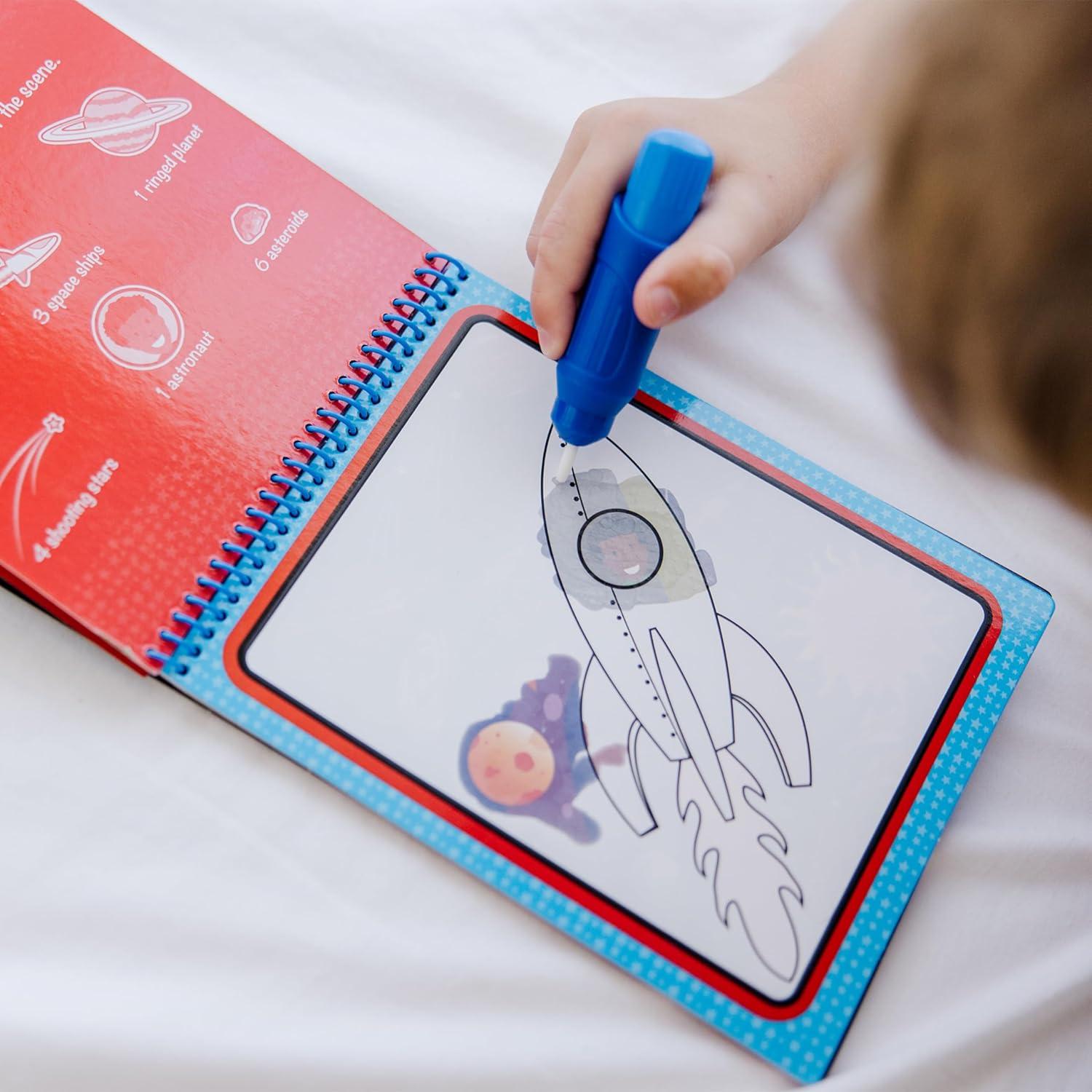 Melissa & Doug Almohadilla de Actividad Espacial 4 Páginas