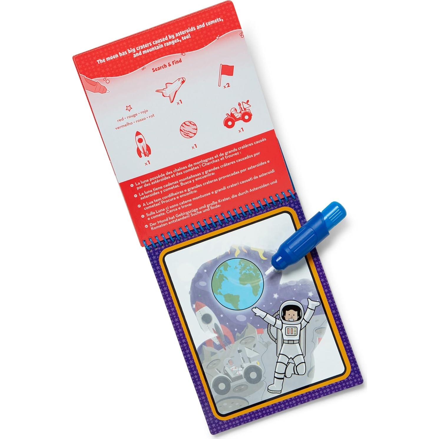 Melissa & Doug Almohadilla de Actividad Espacial 4 Páginas