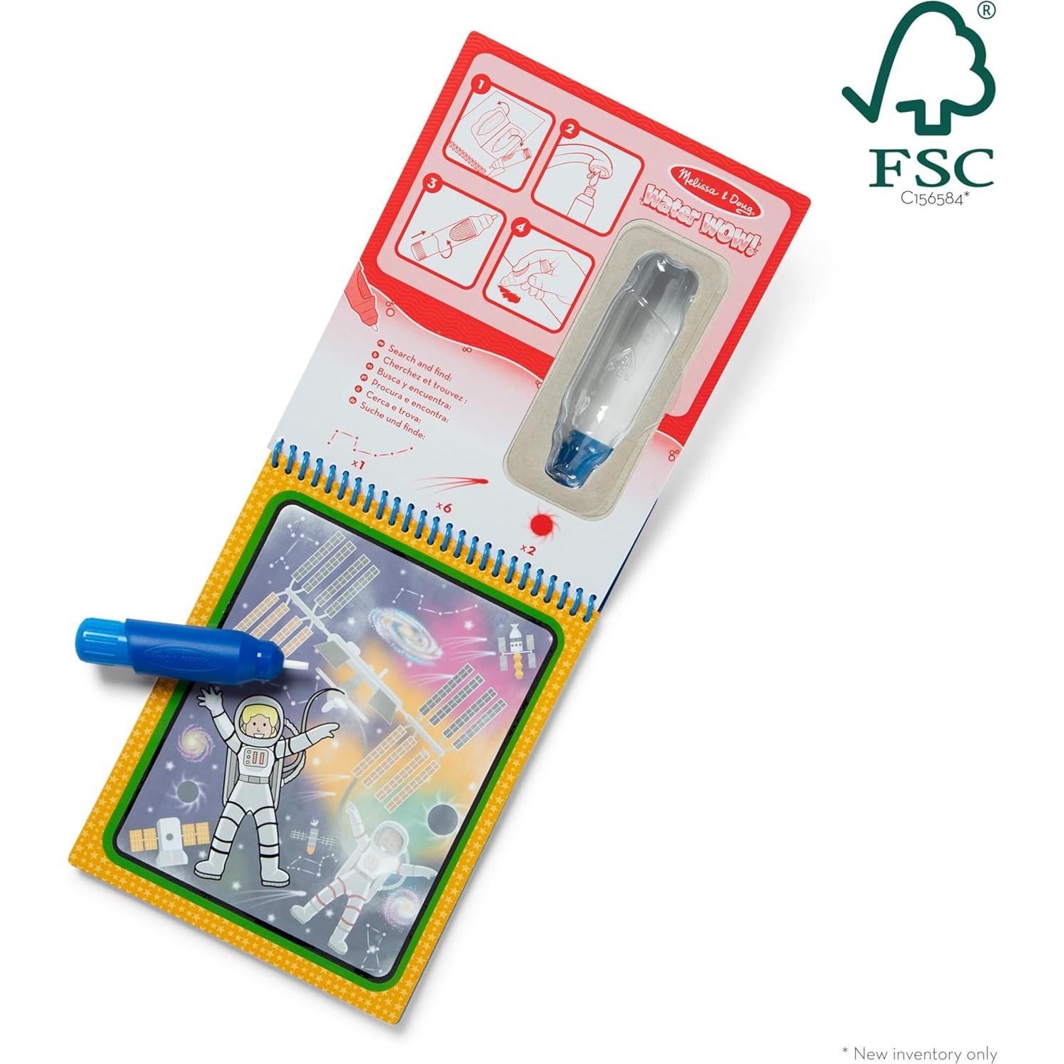 Melissa & Doug Almohadilla de Actividad Espacial 4 Páginas