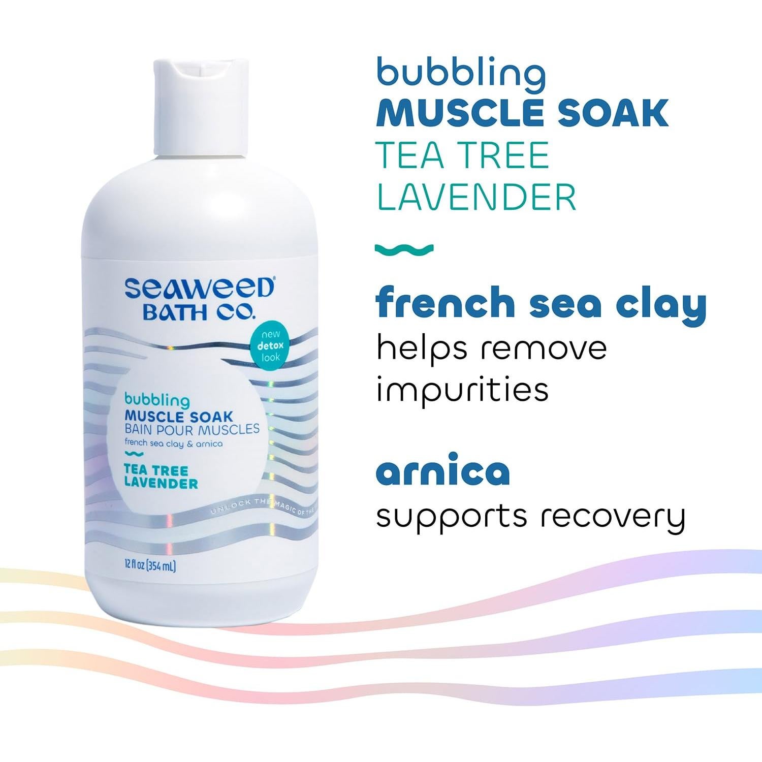 Baño de Muslos Burbujeante Seaweed Bath Co. 340g Árbol de Té y Lavanda