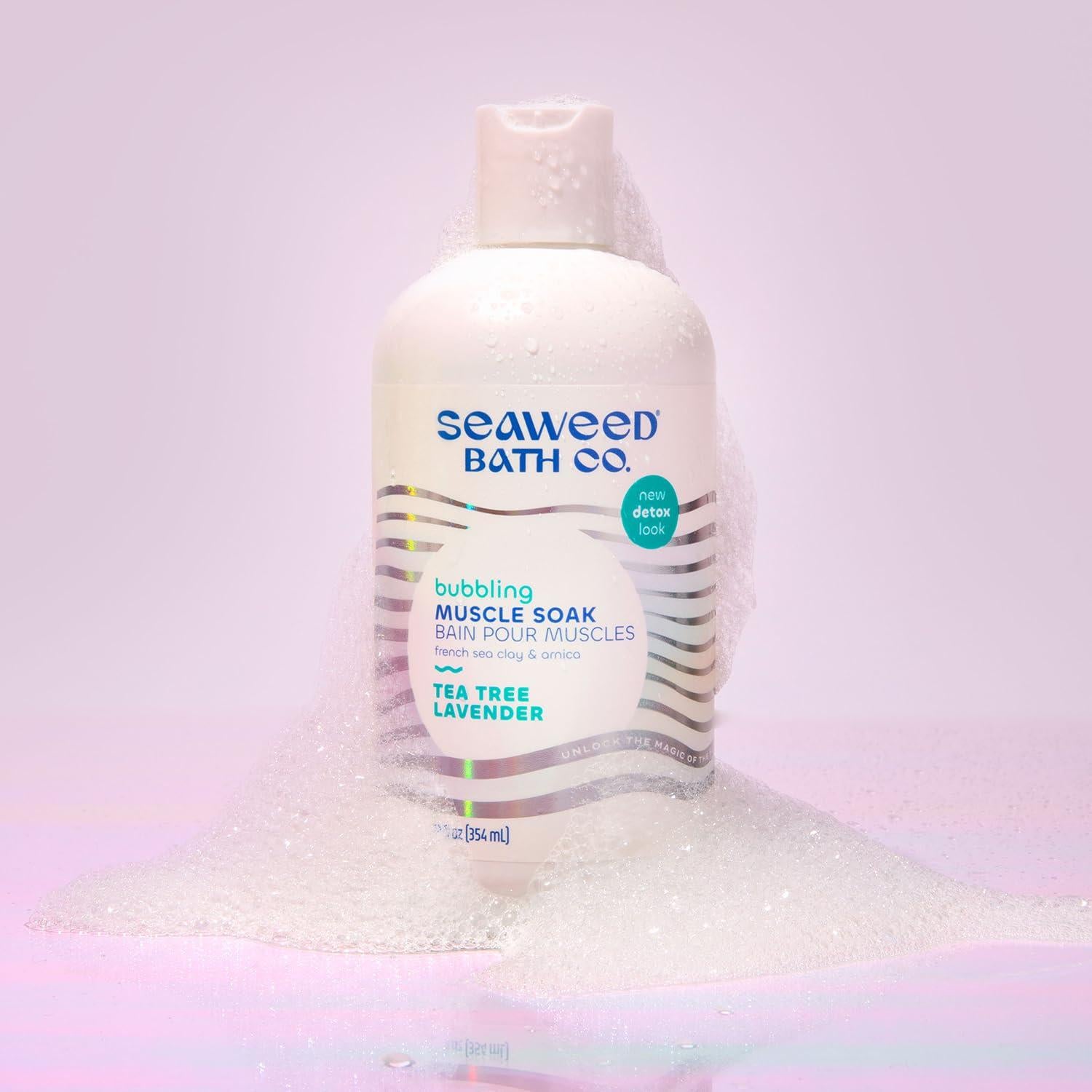 Baño de Muslos Burbujeante Seaweed Bath Co. 340g Árbol de Té y Lavanda