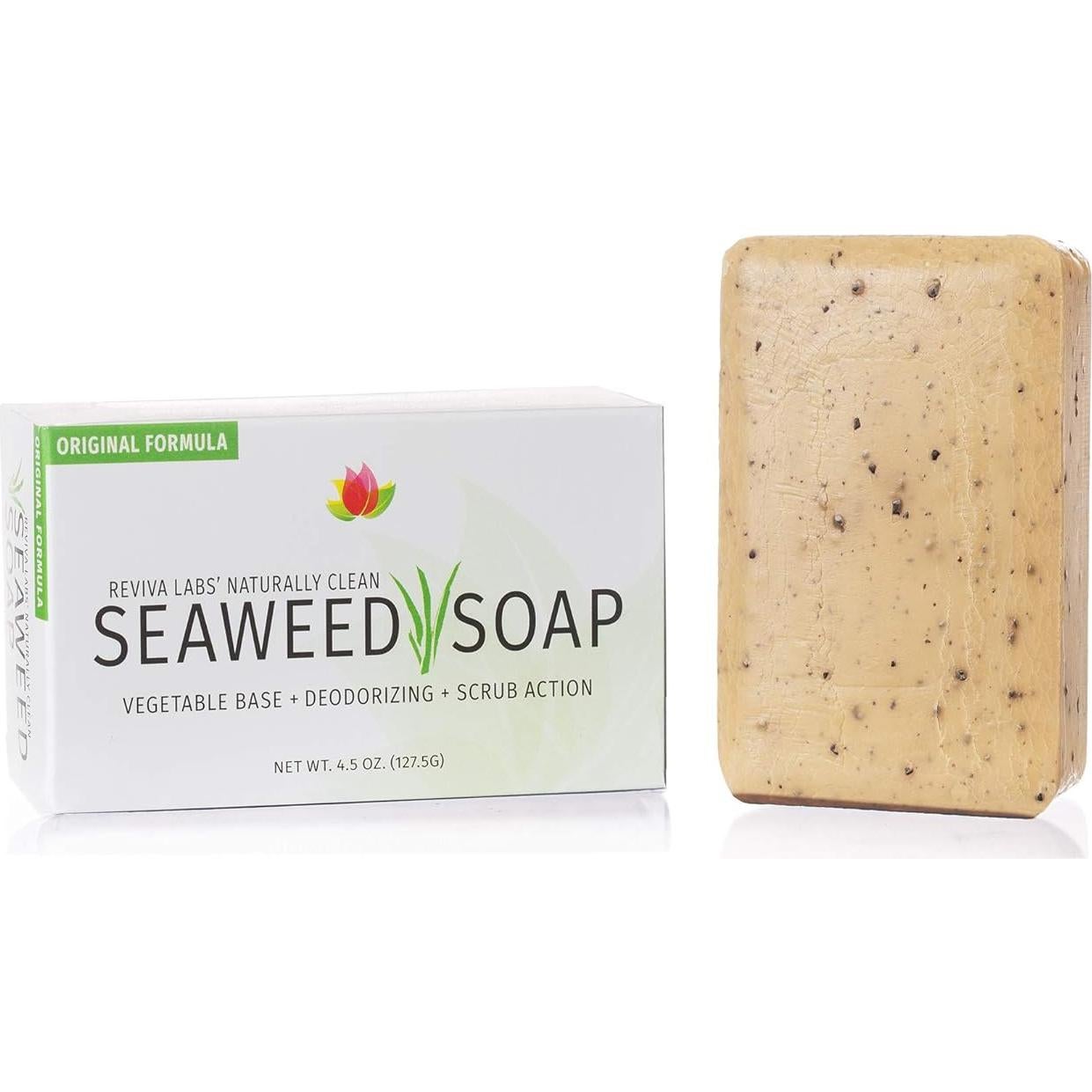 Jabón Exfoliante de Algas Reviva - Paquete de 4 - 127 g