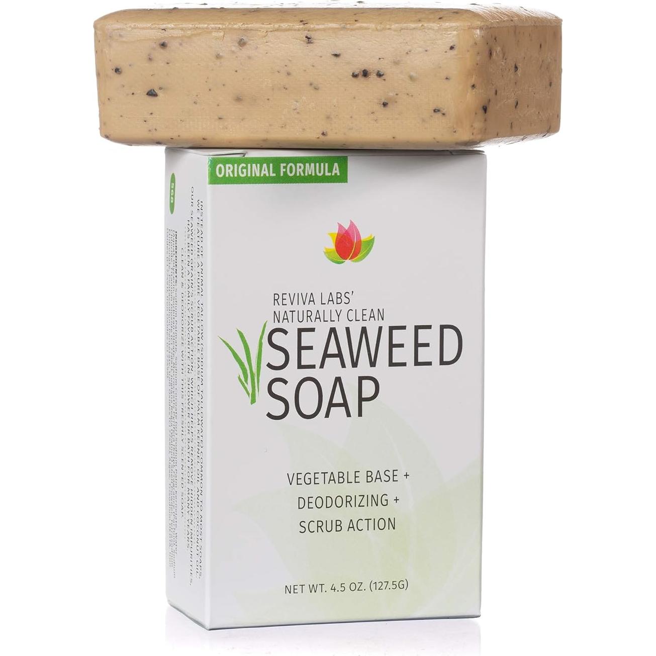 Jabón Exfoliante de Algas Reviva - Paquete de 4 - 127 g