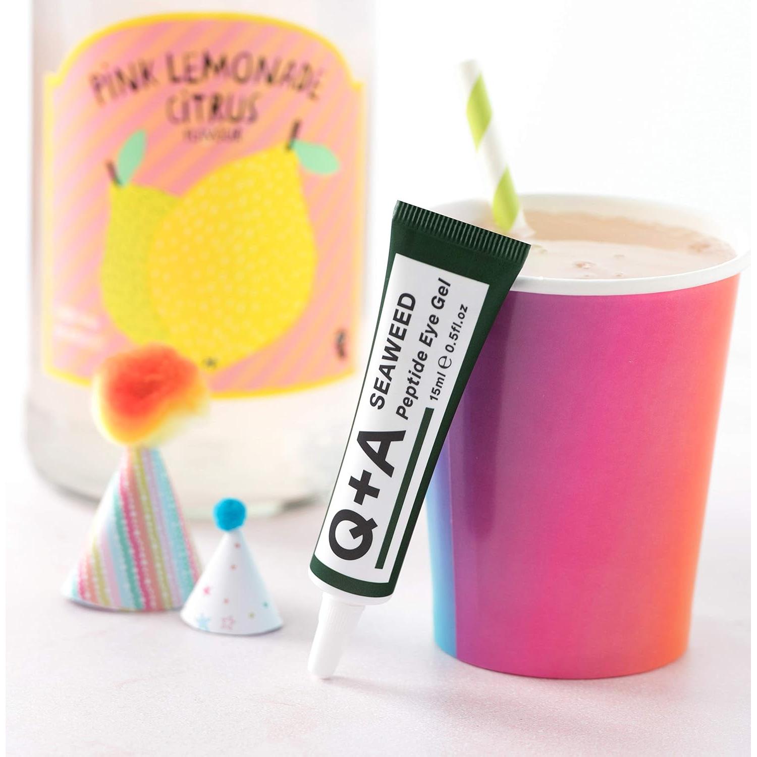 Gel de Ojos Q+A con Péptidos de Algas 14.79 ml - Hidratante y Firmeza