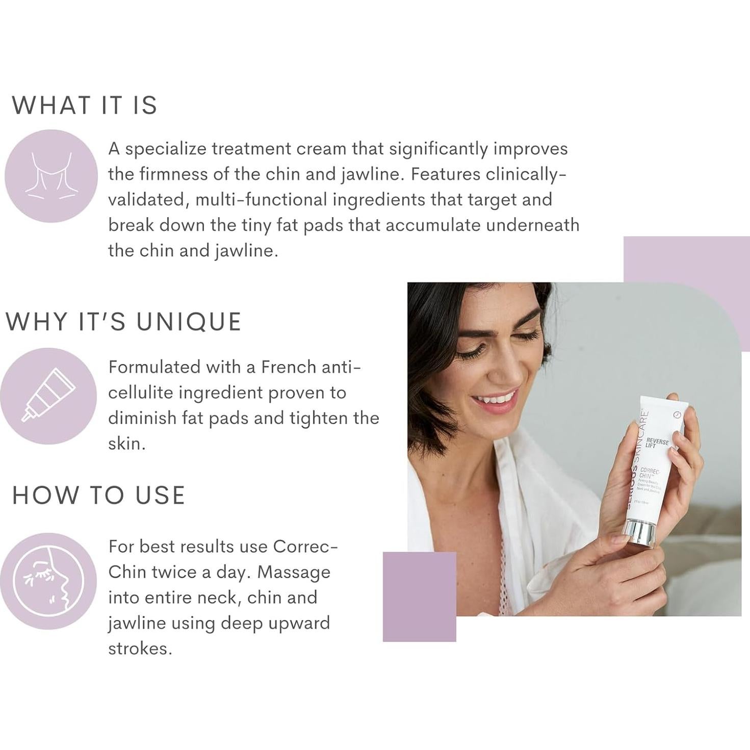 Crema Reafirmante Serious Skincare CORREC-CHIN 56.7g