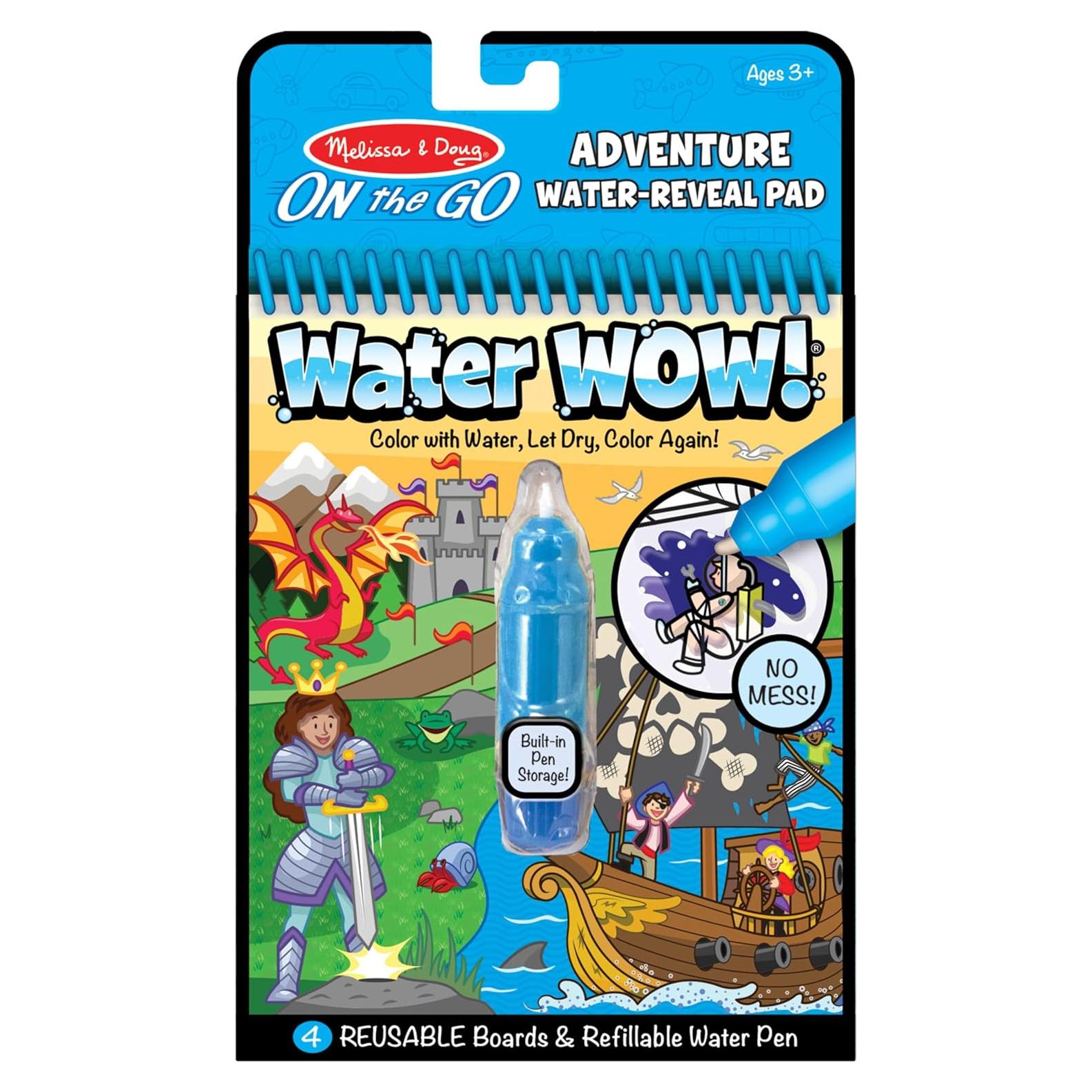Melissa & Doug Water Wow! Bloc Aventura Reutilizable 4 Páginas
