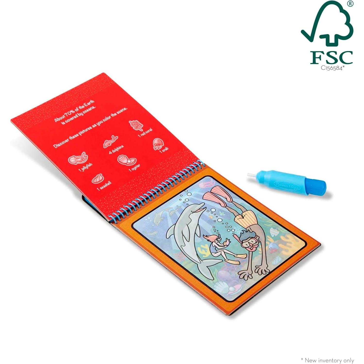 Melissa & Doug Water Wow! Bloc Aventura Reutilizable 4 Páginas