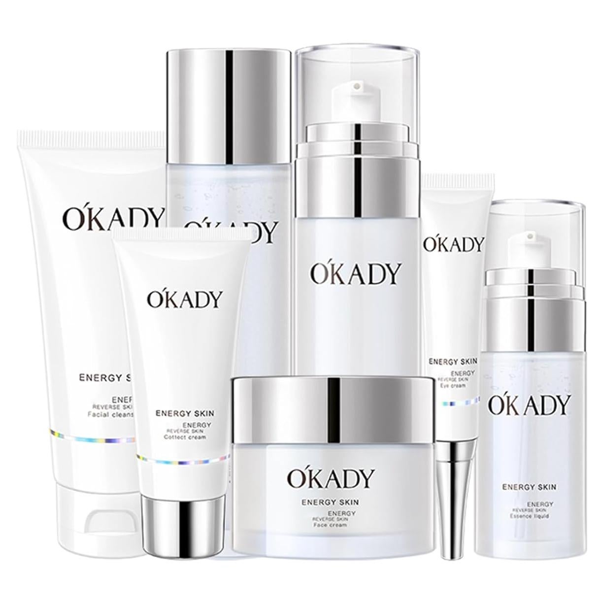 Set de Cuidado Facial Anti Envejecimiento O'KADY 8 Productos