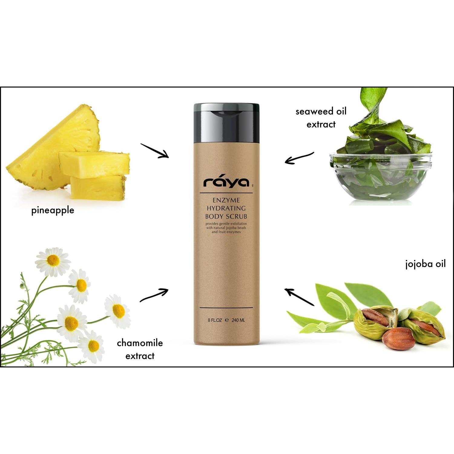 Exfoliante Corporal Hidratante RAYA 227 ml Aroma Piña