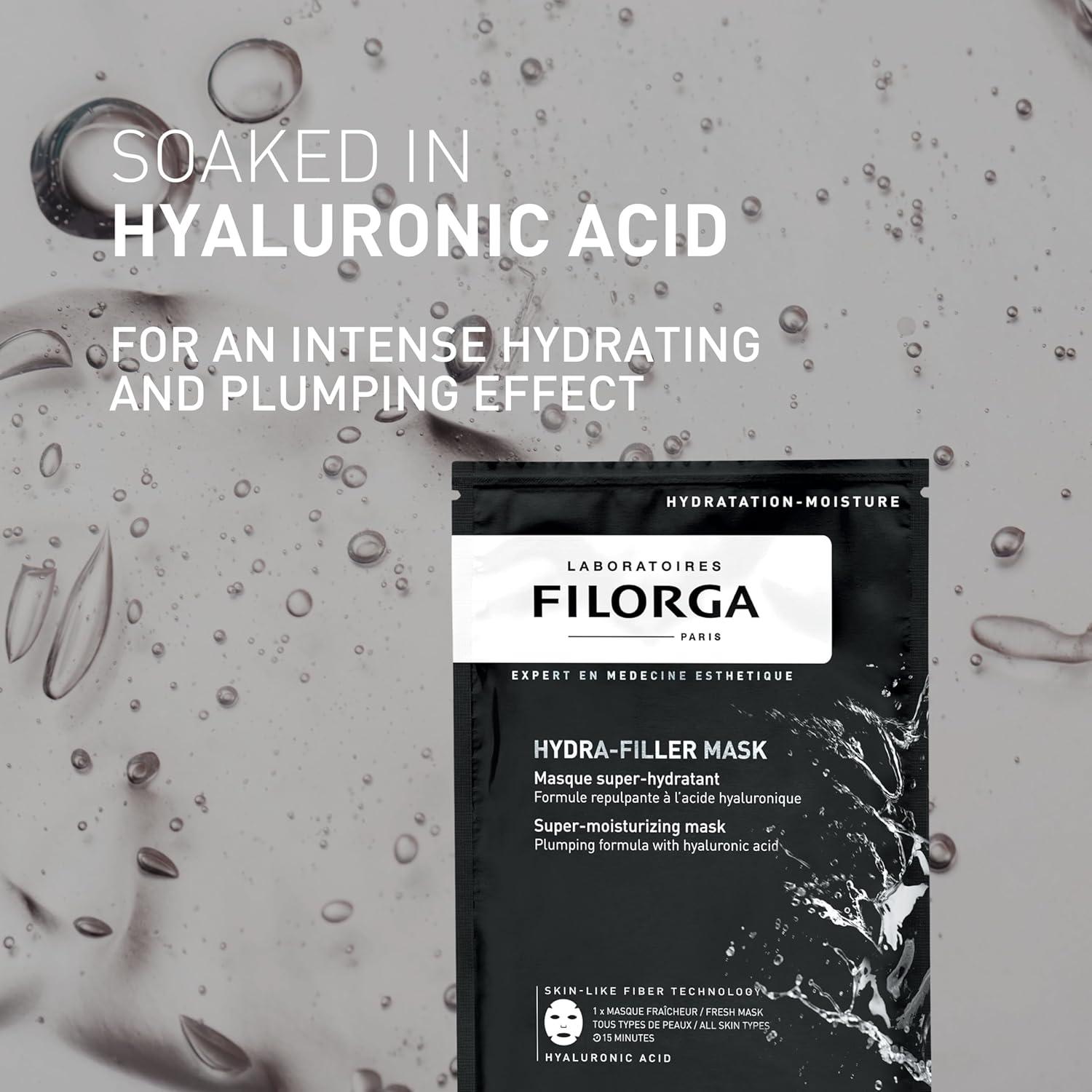 Máscara Facial Hidratante Filorga Hydra-Filler 1 Unidad 13.59x19.99cm