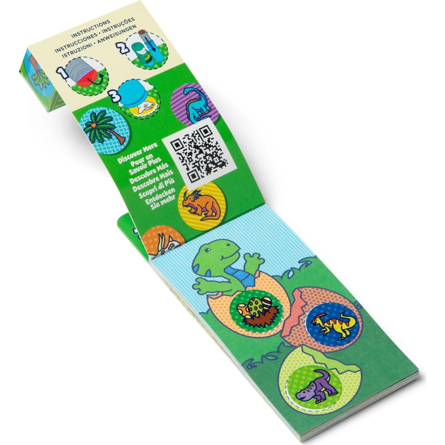 Mini Pad de Actividad Melissa & Doug + 200 Stickers Dinosaurios