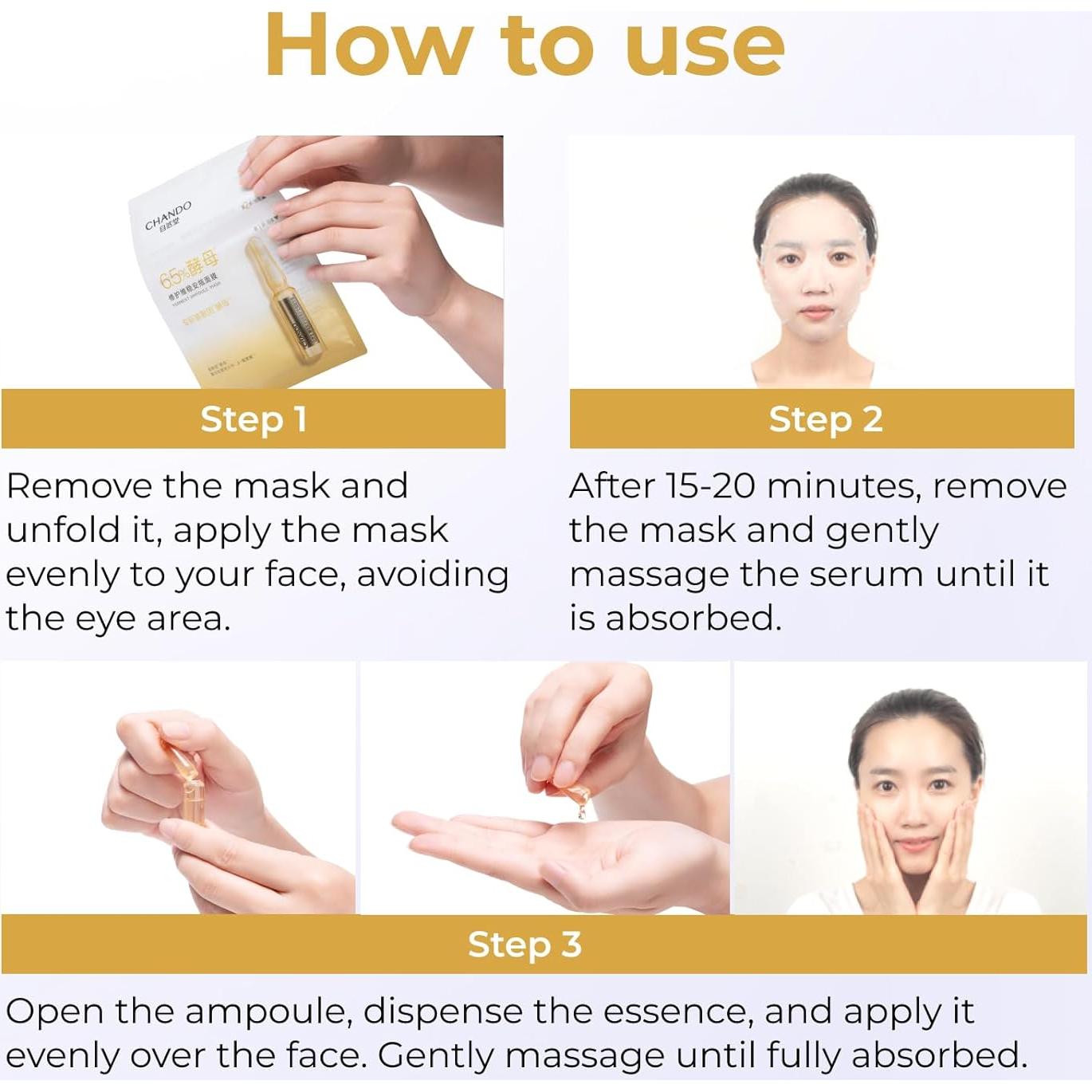 Mascarilla Ampoule Reparadora CHANDO HIMALAYA 5PCS 33ml