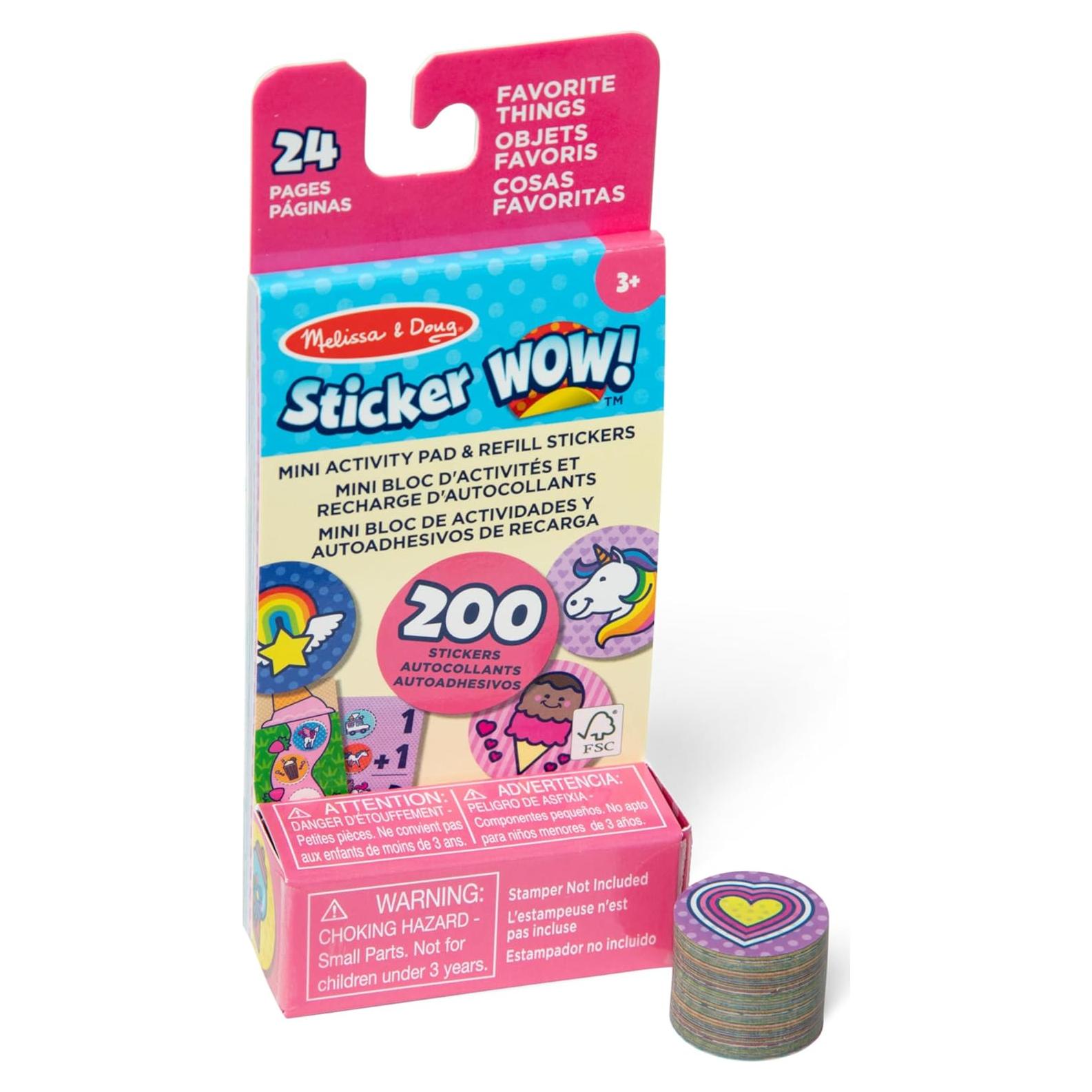 Melissa & Doug Sticker WOW! 200 Stickers y Mini Cuaderno