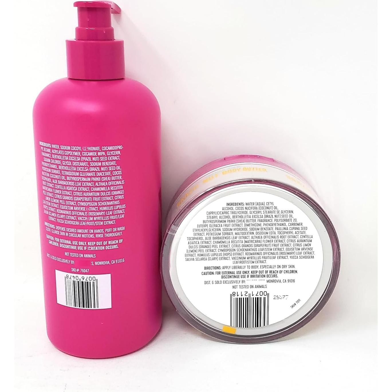 Gel de Ducha y Manteca Corporal Nuez de Brasil 2 Unidades