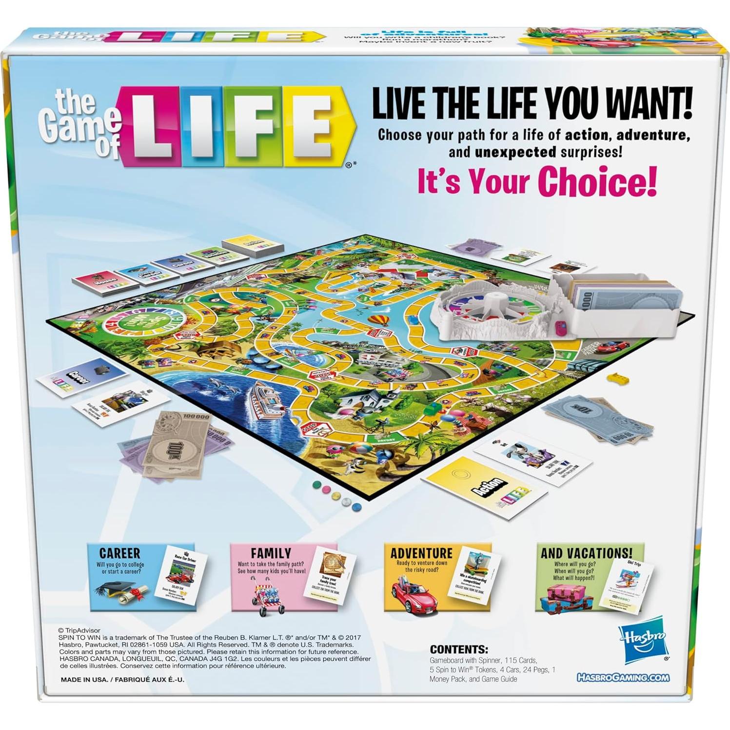 Juego de la Vida Hasbro Gaming 2-4 Jugadores 8+ Años