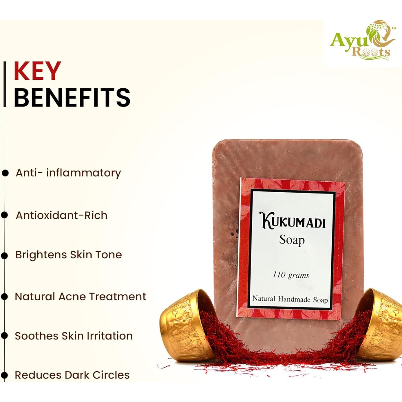 Jabón Ayurvédico Kumkumadi Tailam 109.8g - Natural y Hidratante