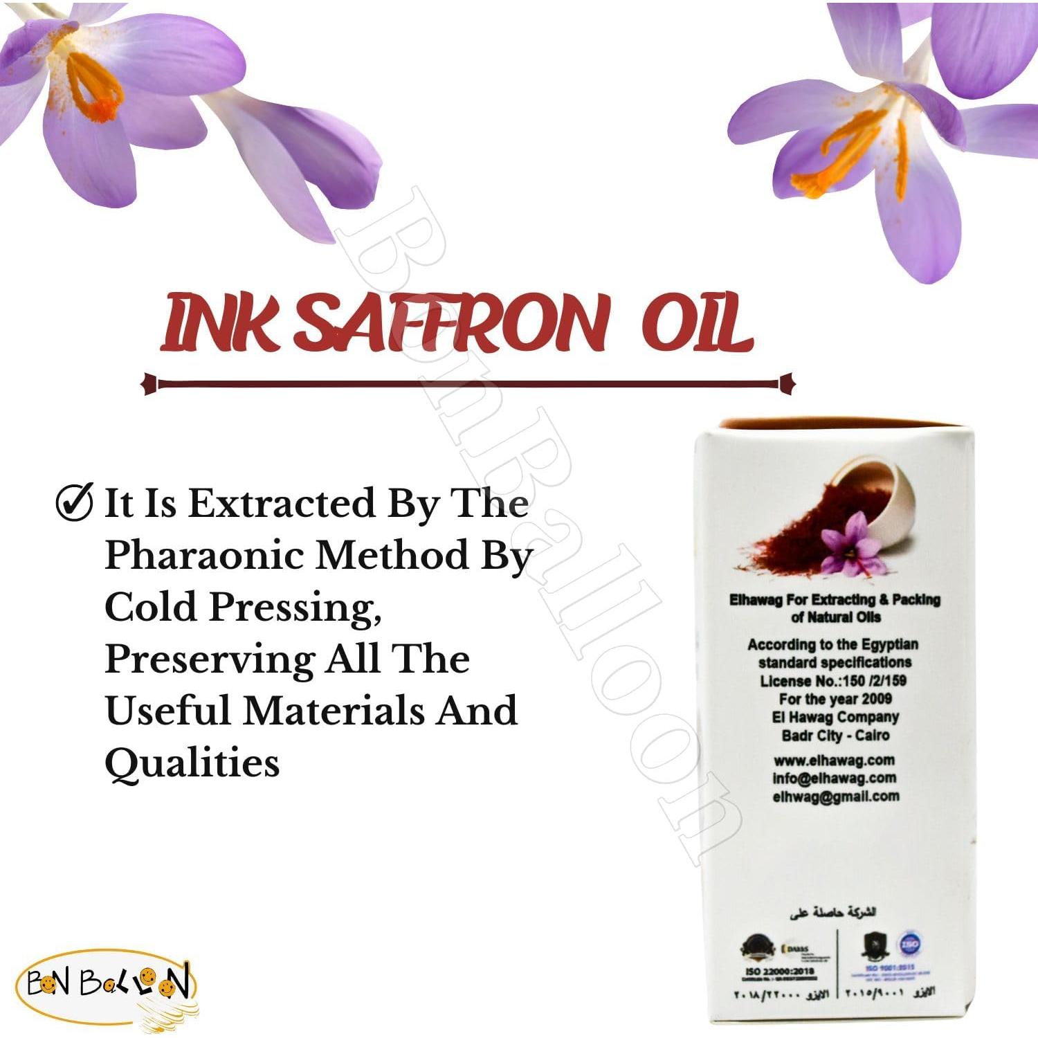 Aceite de Azafrán Puro El Hawag 30 ml Hidratante Natural