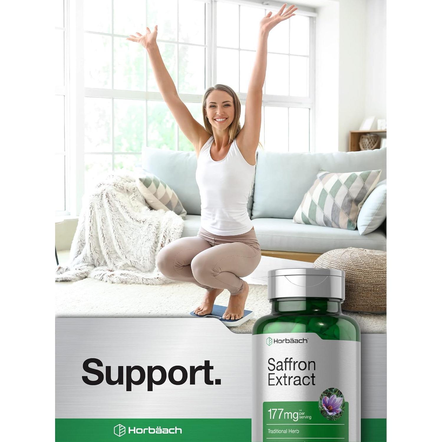 Cápsulas de Extracto de Azafrán Horbaach 177 mg 60 Unidades