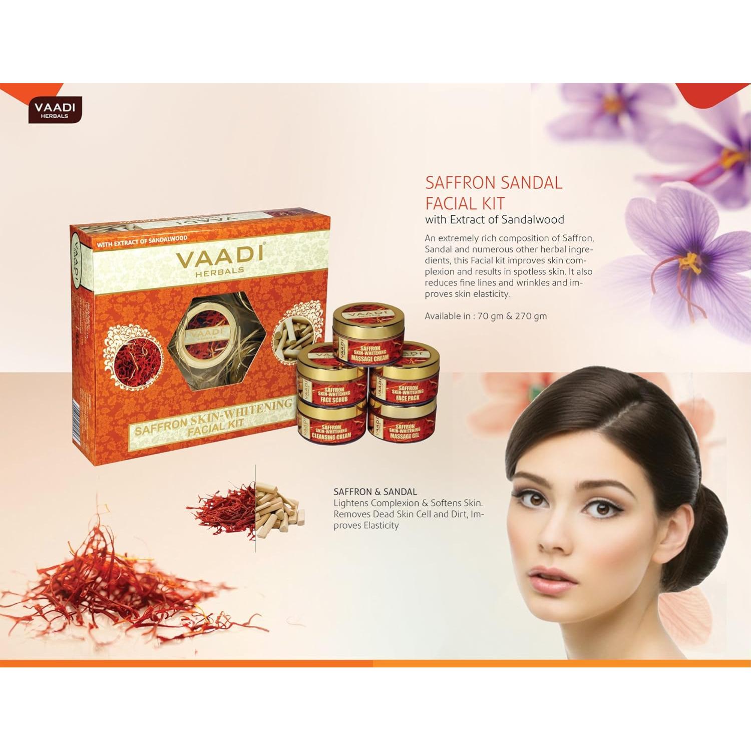 Kit Facial Vaadi Herbals - Azafrán y Sándalo - 70g