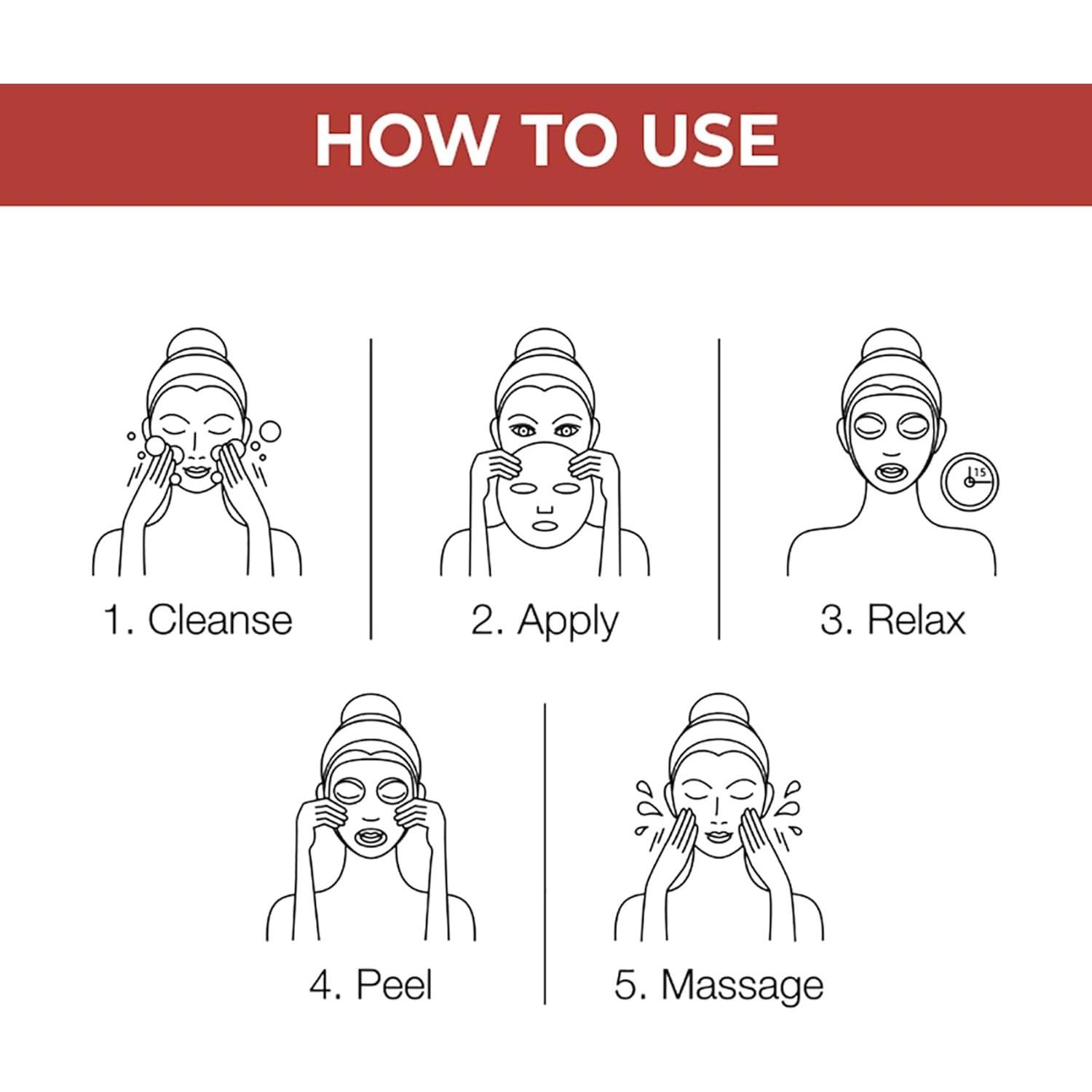 Máscara de hoja burbujeante Nykaa Naturals 19 g - Azafrán y Miel