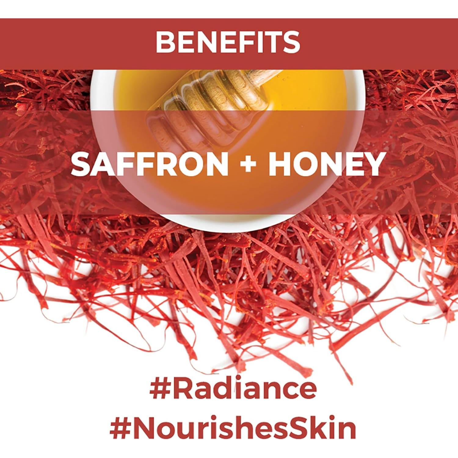 Máscara de hoja burbujeante Nykaa Naturals 19 g - Azafrán y Miel