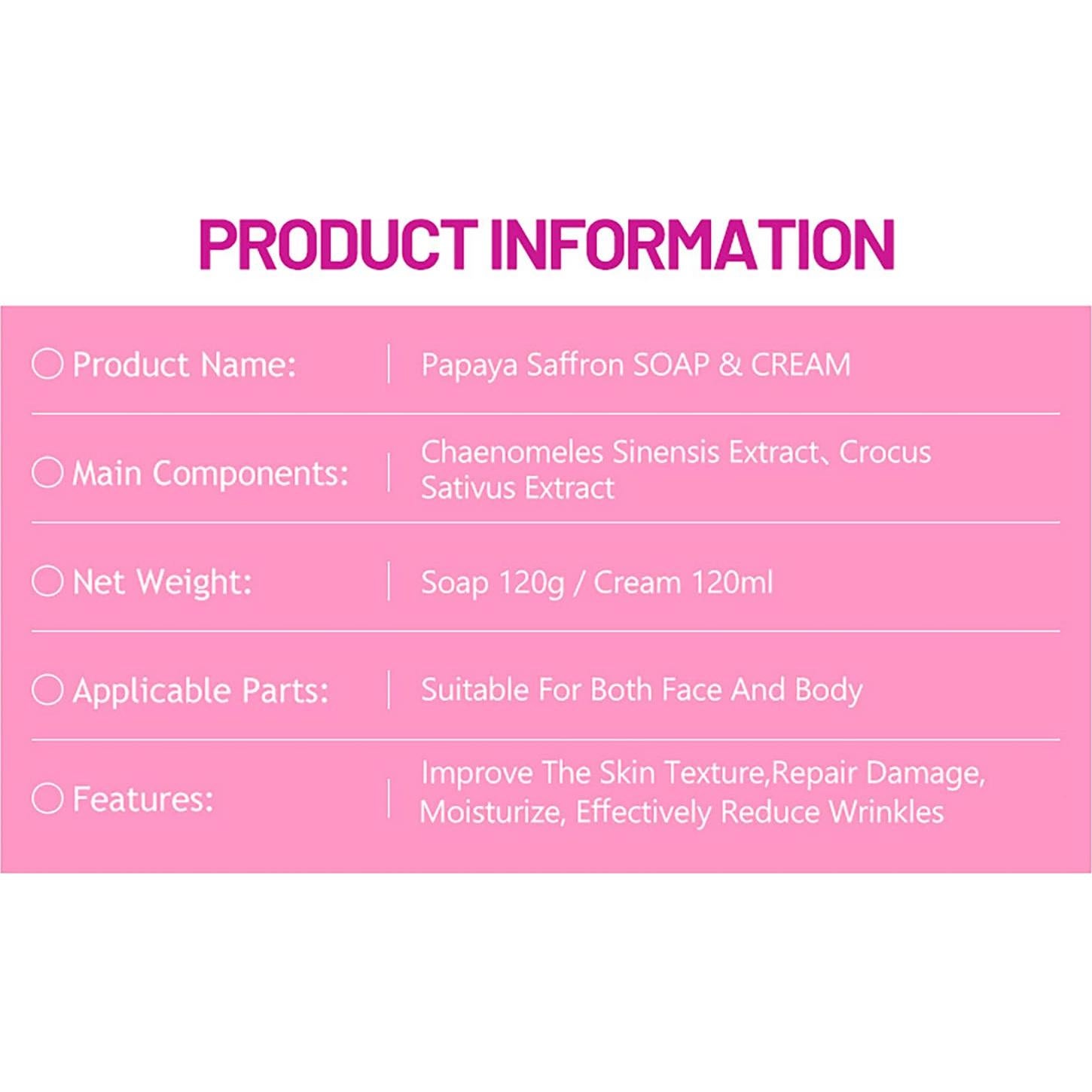 Jabón de Papaya Saffron 120g - Hidratante Anti-Envejecimiento