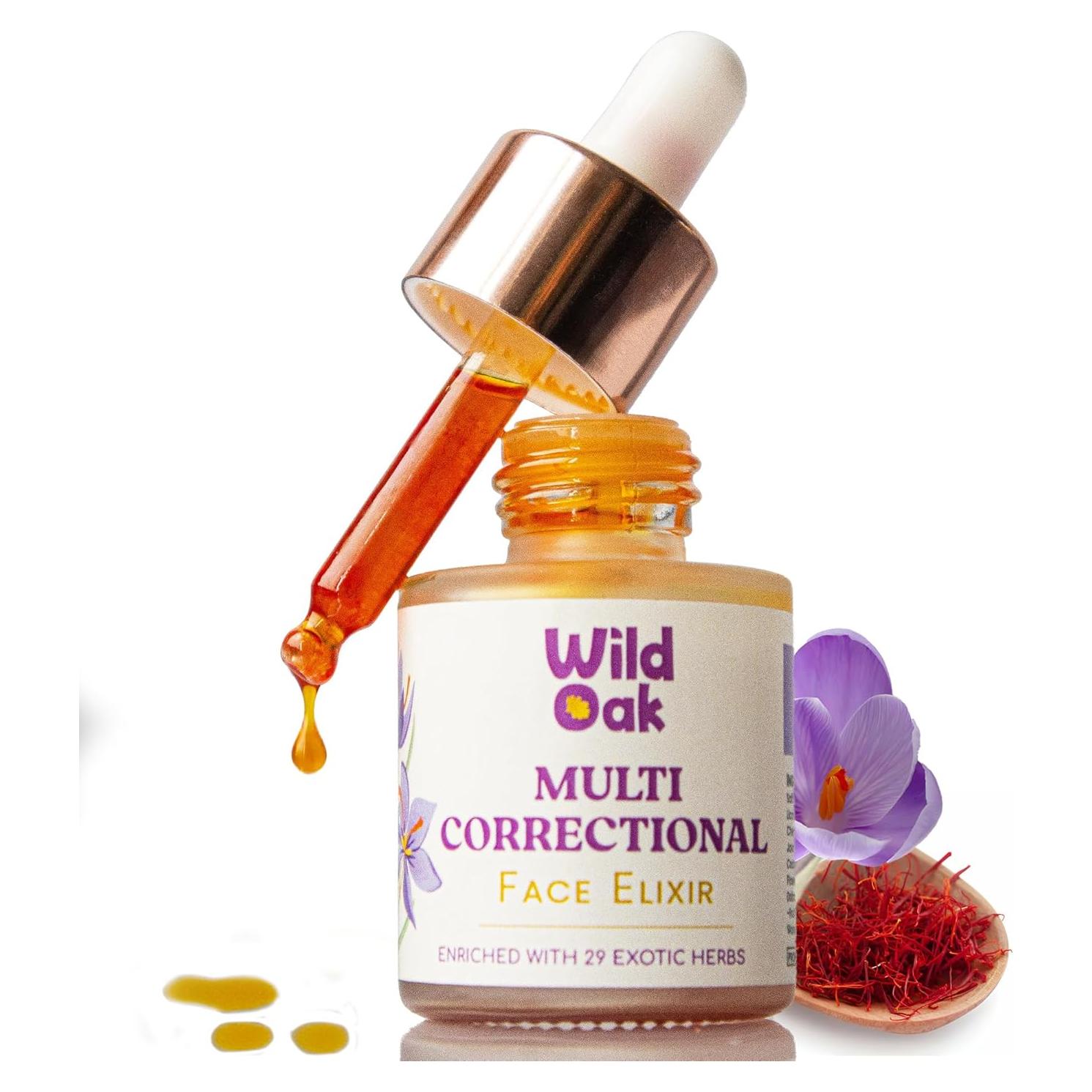 Elixir Facial Multi-Corrector Orgánico Wild Oak 75g - Kumkumadi