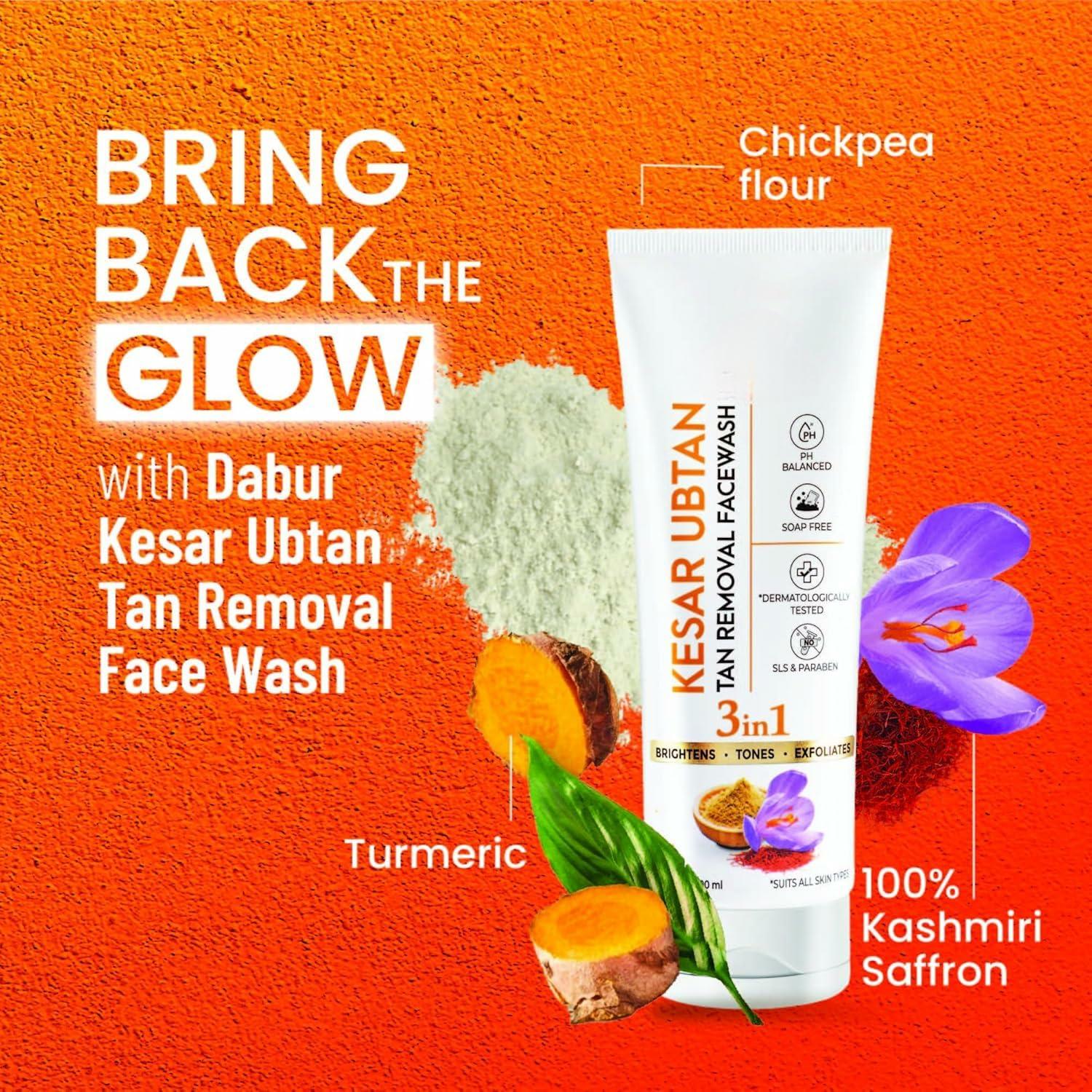 Limpiador Facial D@Bu Kesar Ubtan 95.5 g - Ilumina y Exfolia