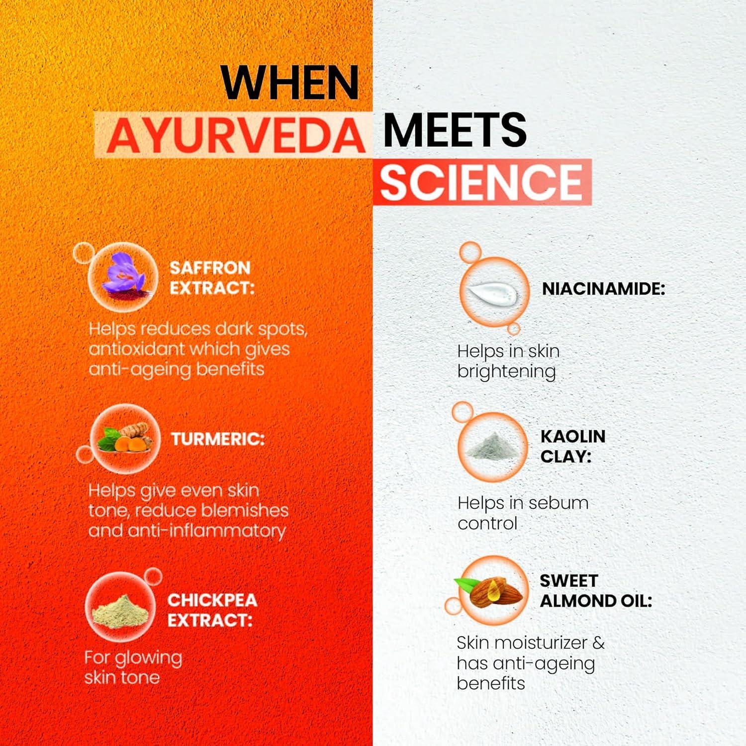 Limpiador Facial D@Bu Kesar Ubtan 95.5 g - Ilumina y Exfolia