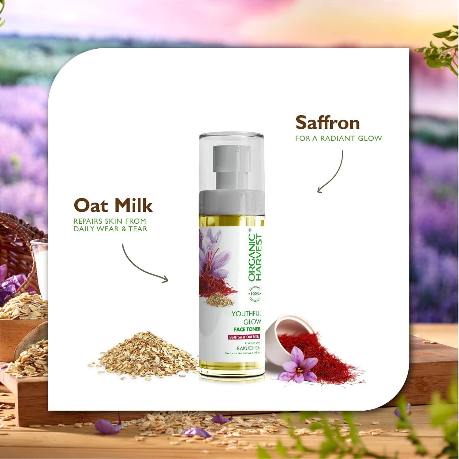 Tónico Facial Orgánico Organic Harvest 100ml - Piel Seca