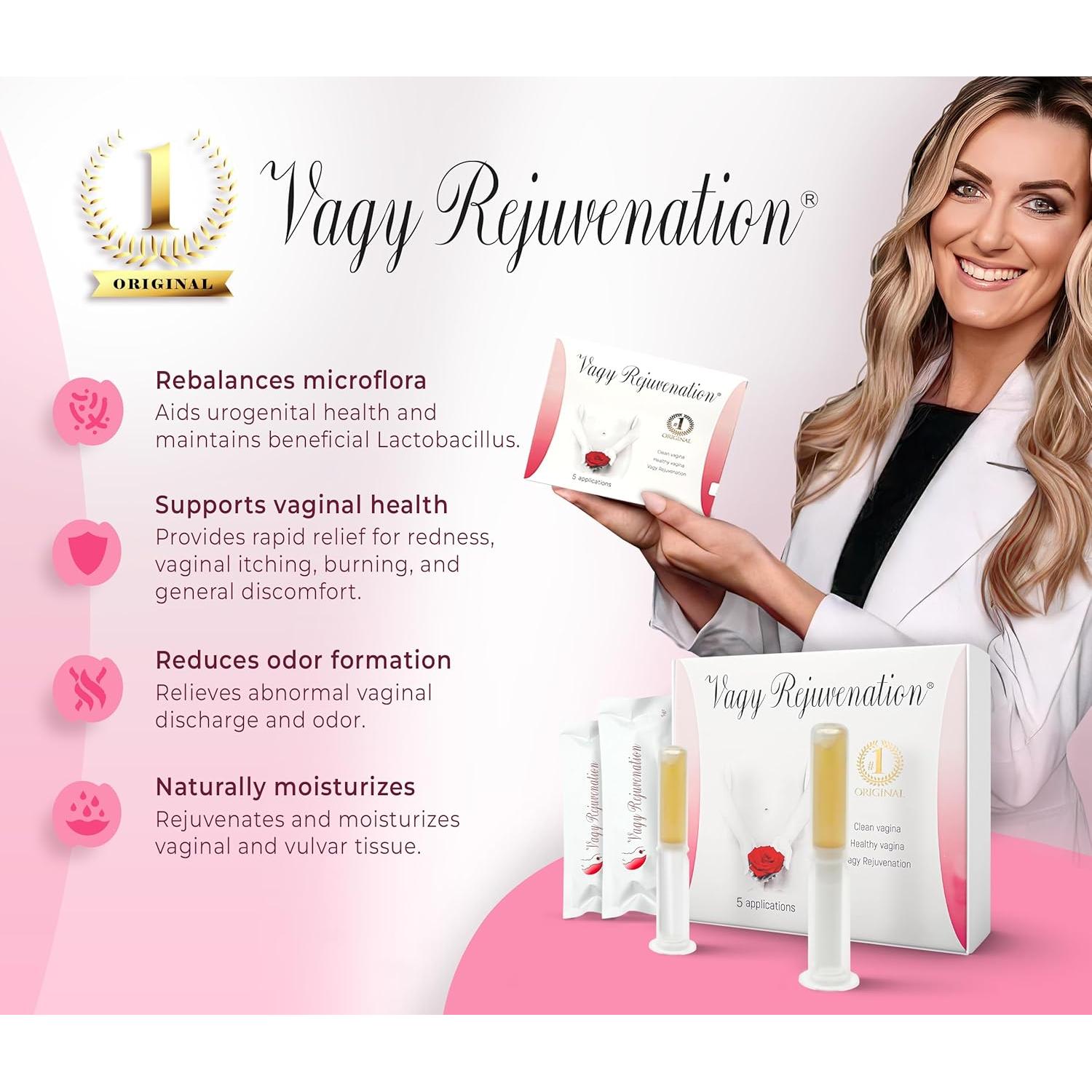 Gel Vaginal Hidratante Natural Vagy Rejuvenation - 5 Aplicaciones
