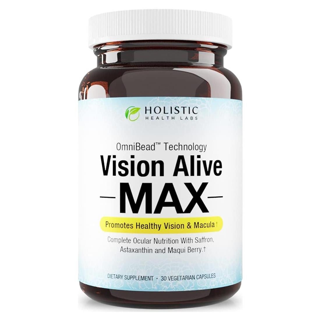 Suplemento Ocular Vision Alive Max 30 Cápsulas Naturales