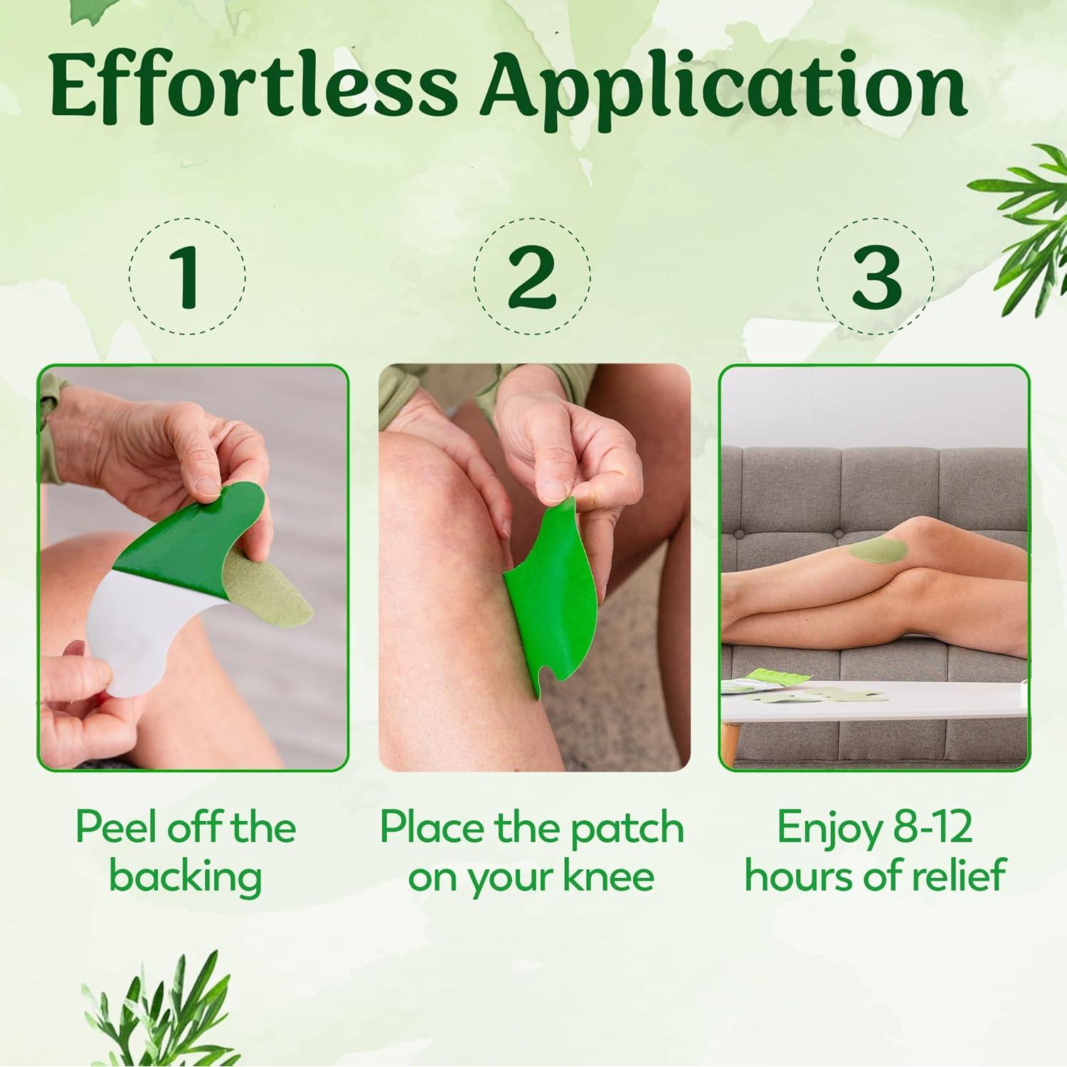 Parches Herbales para Rodillas Flexiknee - Alivio Natural 12 Parches