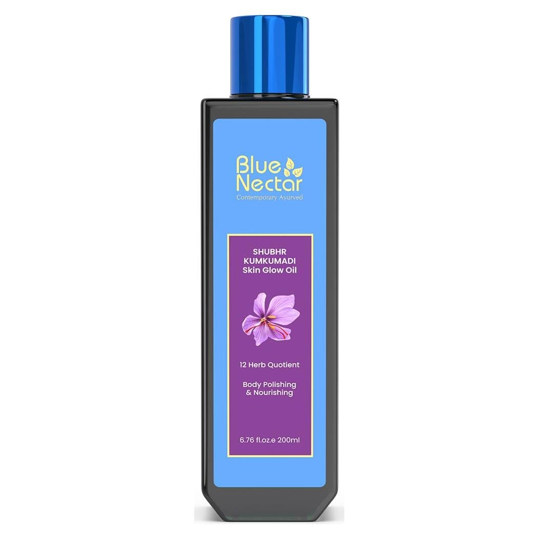 Aceite Corporal Kumkumadi Blue Nectar 200 ml - Hidratante y Radiante