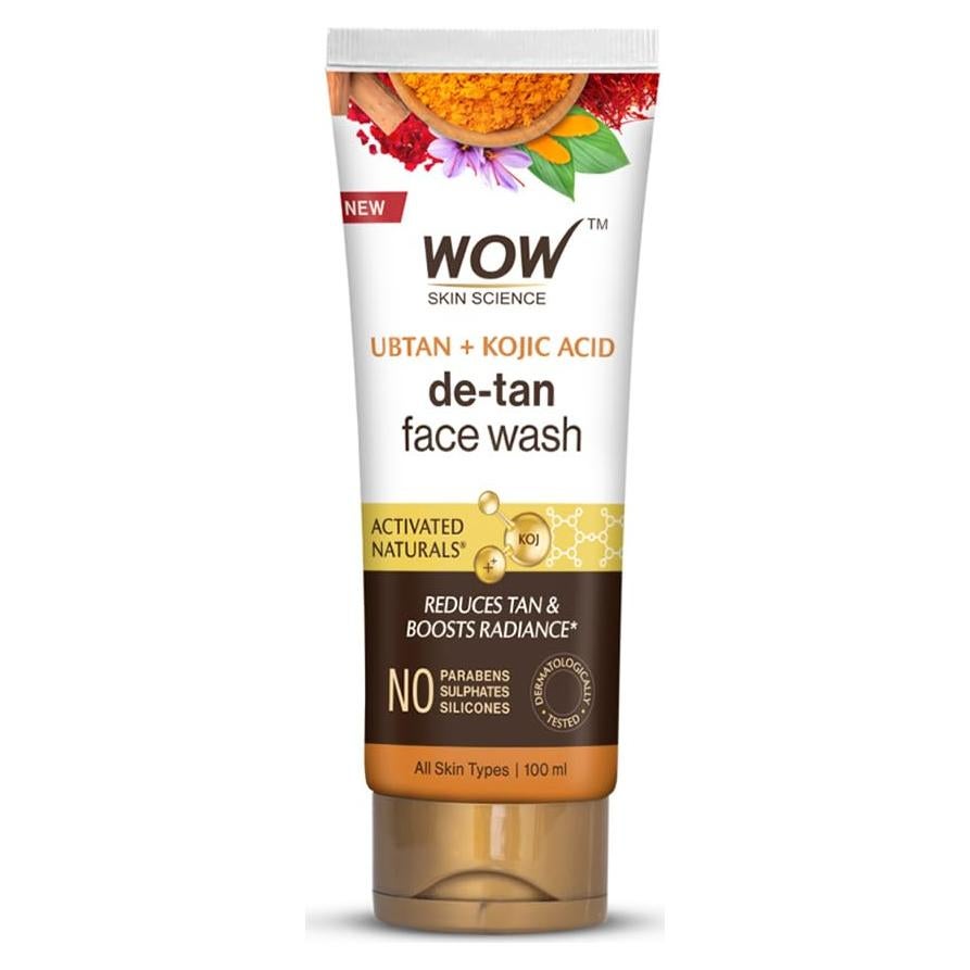 WOW Ubtan Lavado Facial 100 mL - Sin Sulfatos ni Parabenos
