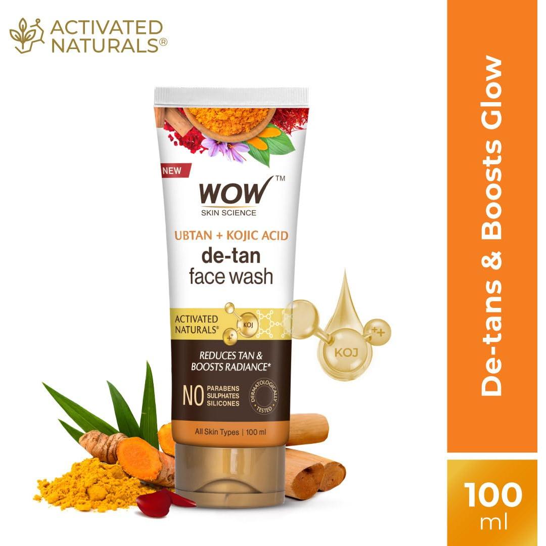 WOW Ubtan Lavado Facial 100 mL - Sin Sulfatos ni Parabenos