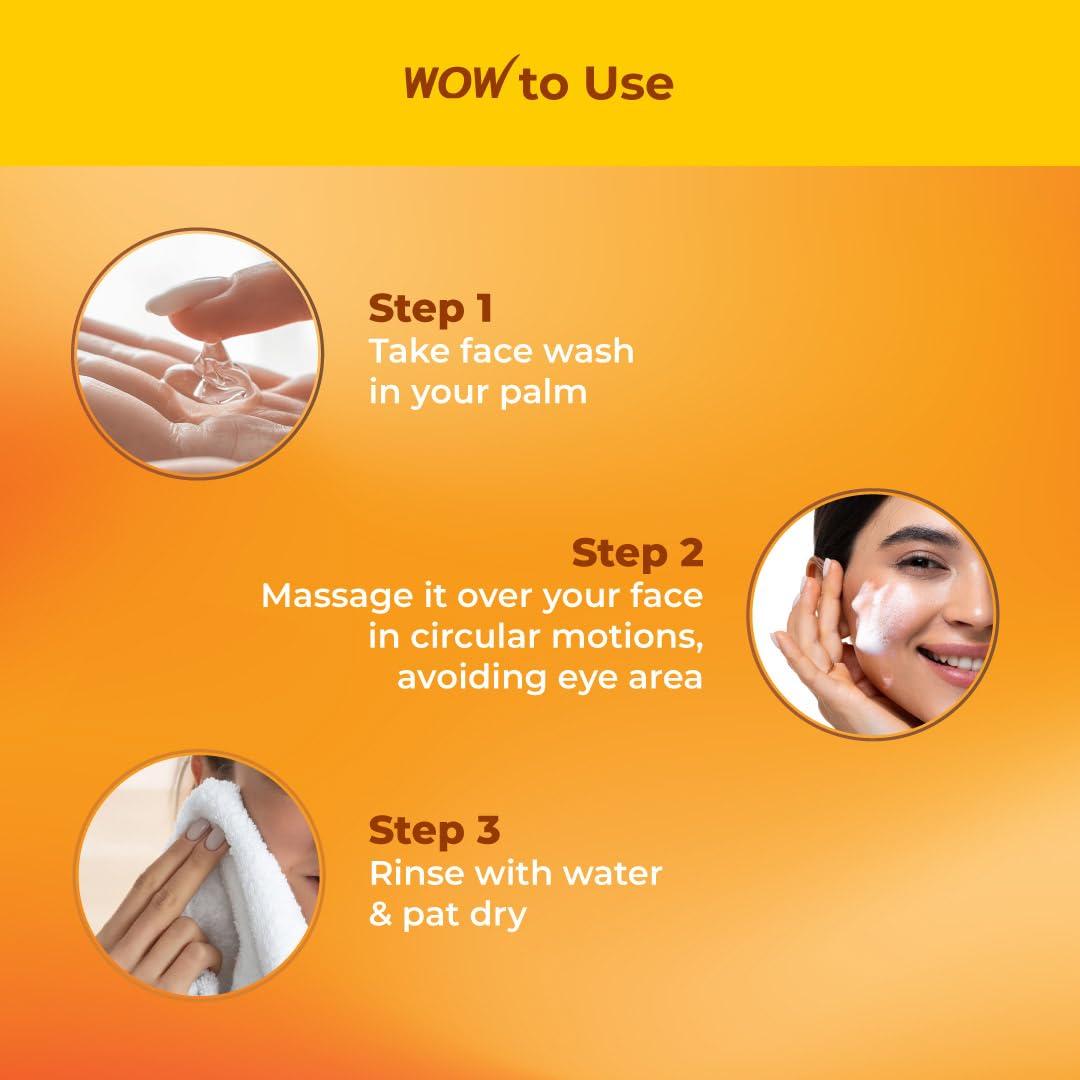 WOW Ubtan Lavado Facial 100 mL - Sin Sulfatos ni Parabenos