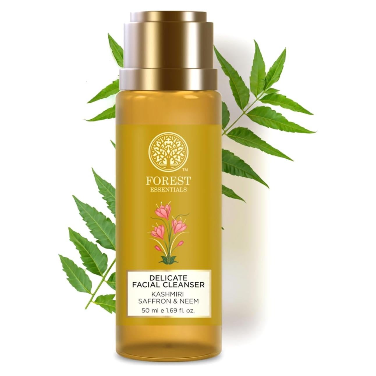 Limpiador Facial Delicado Forest Essentials Azafrán y Neem 50ml