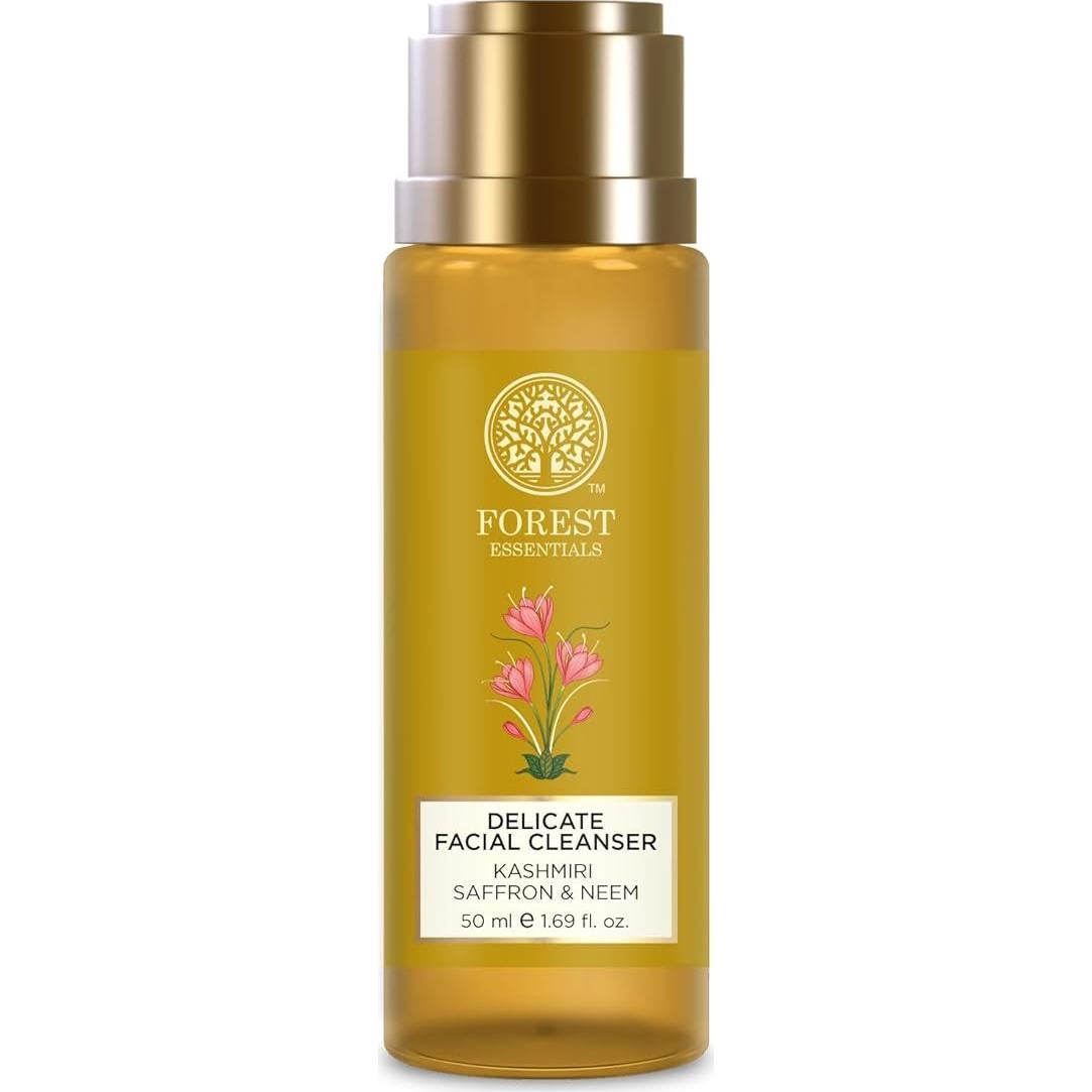 Limpiador Facial Delicado Forest Essentials Azafrán y Neem 50ml