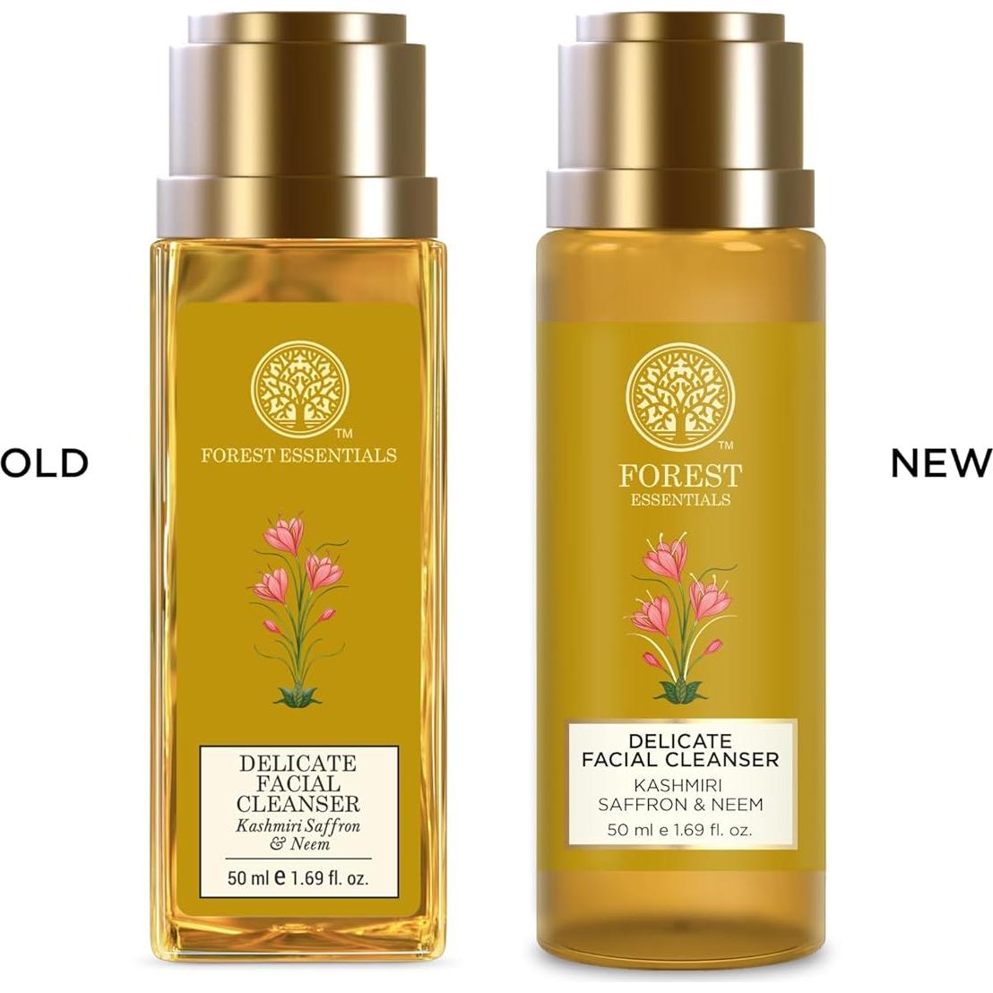 Limpiador Facial Delicado Forest Essentials Azafrán y Neem 50ml