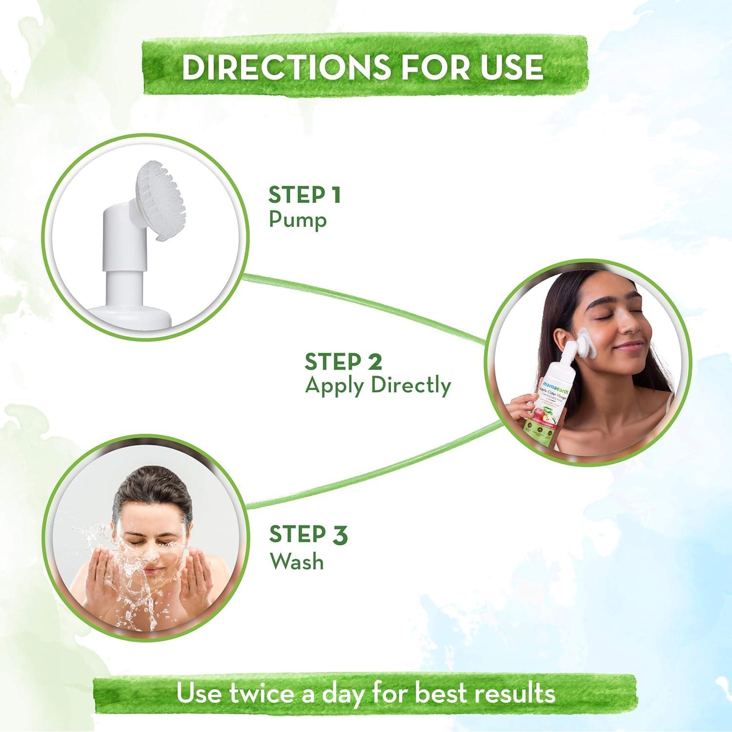 Jabón Espumoso Ubtan Mamaearth 150ml con Cepillo Silicona