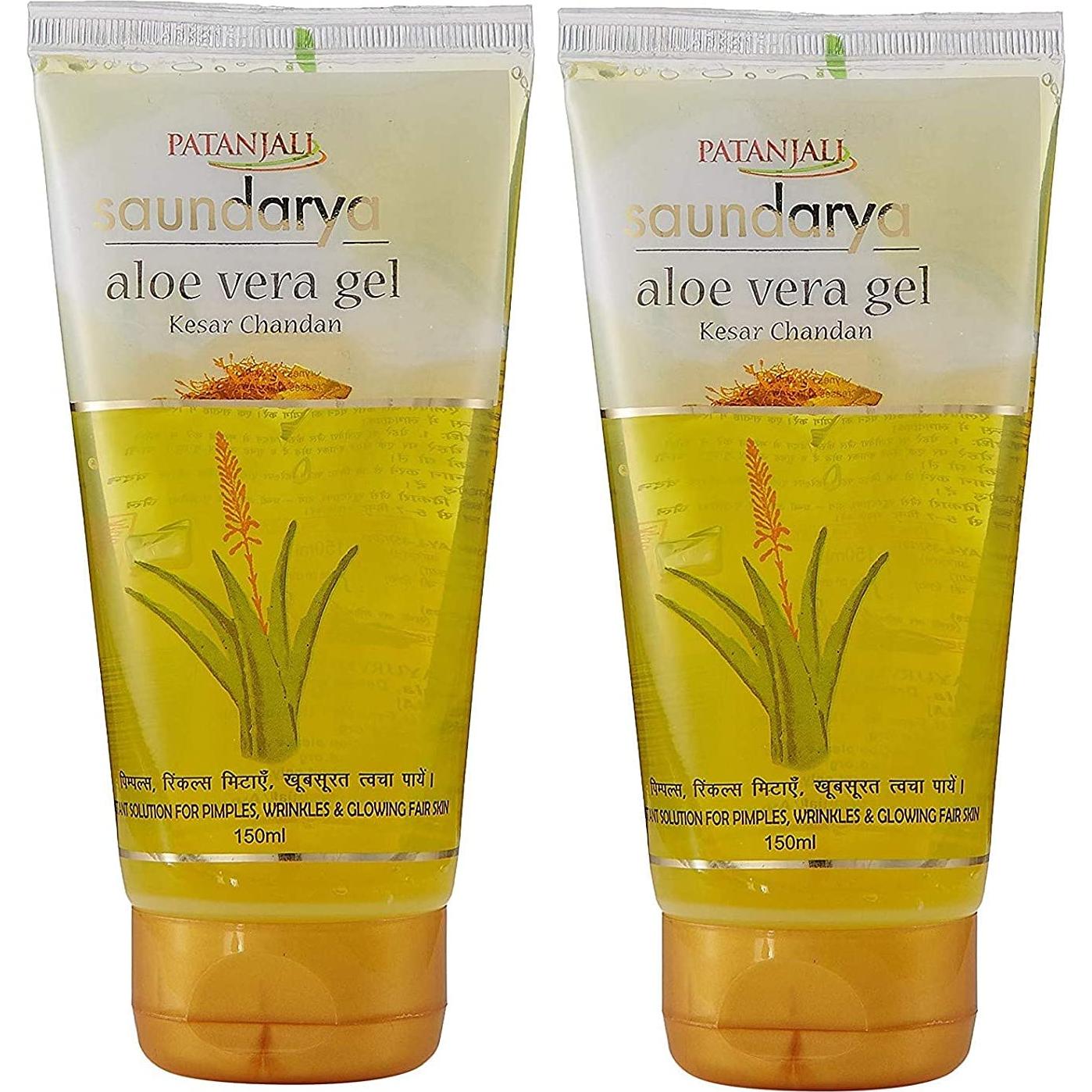 Gel de Aloe Vera Patanjali Saundarya Kesar Chandan 150ml