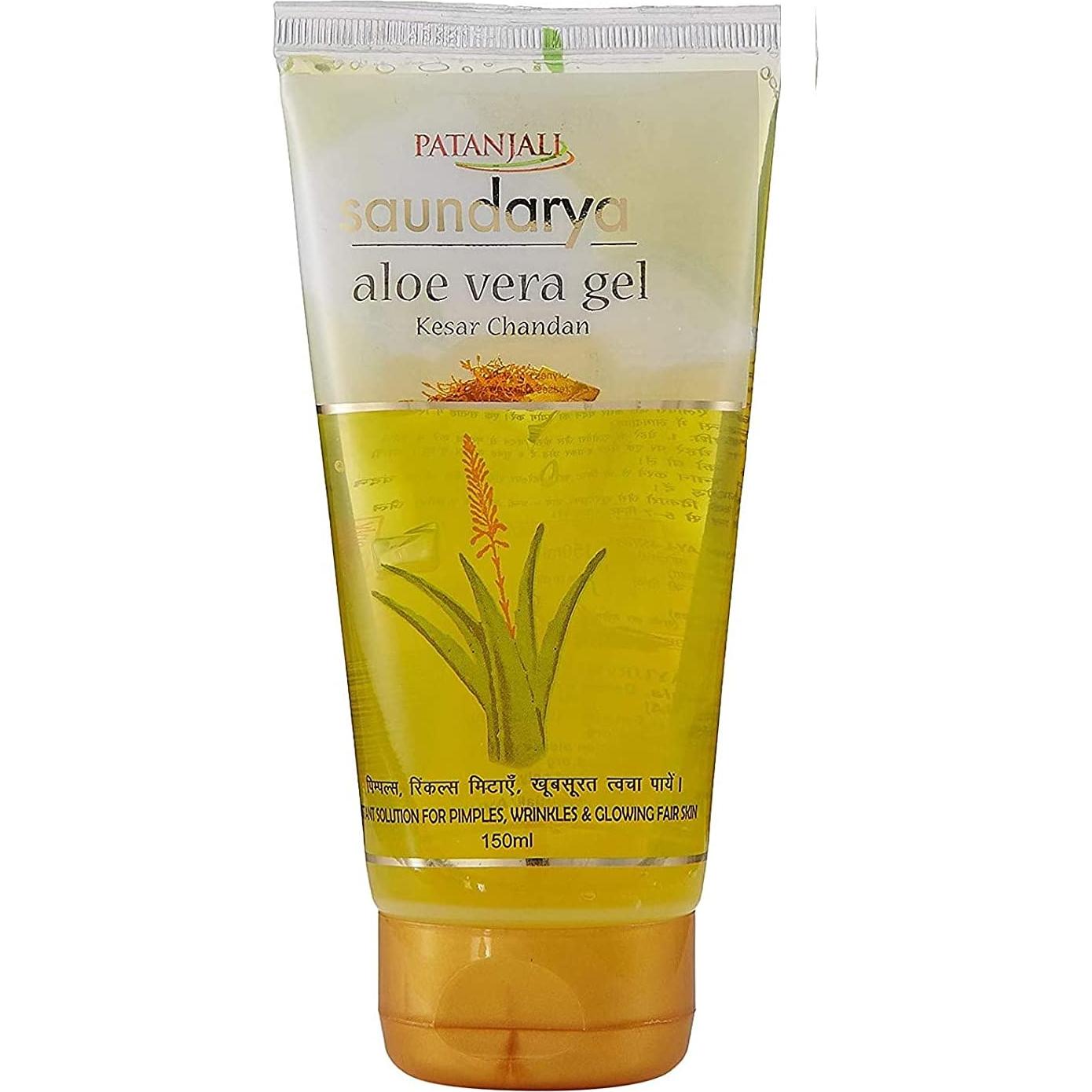 Gel de Aloe Vera Patanjali Saundarya Kesar Chandan 150ml