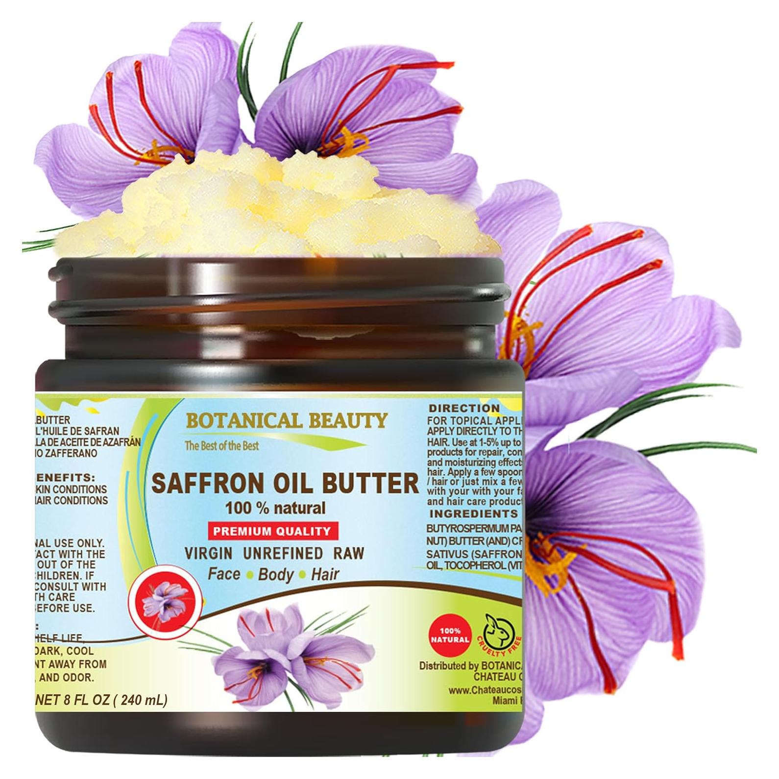 Mantequilla de Aceite de Azafrán Botánico 236.6 ml - Hidratante Natural